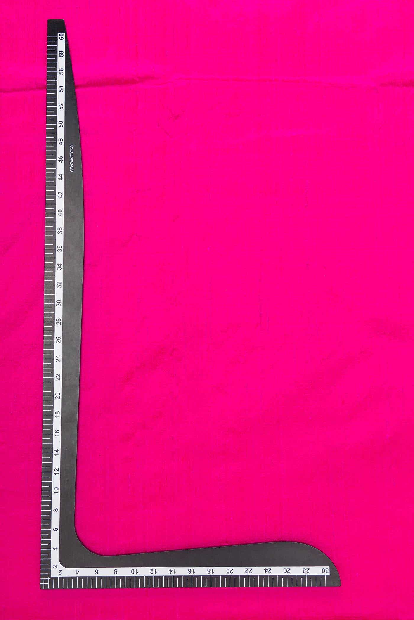 Dark Pink Raw Silk Dress Material