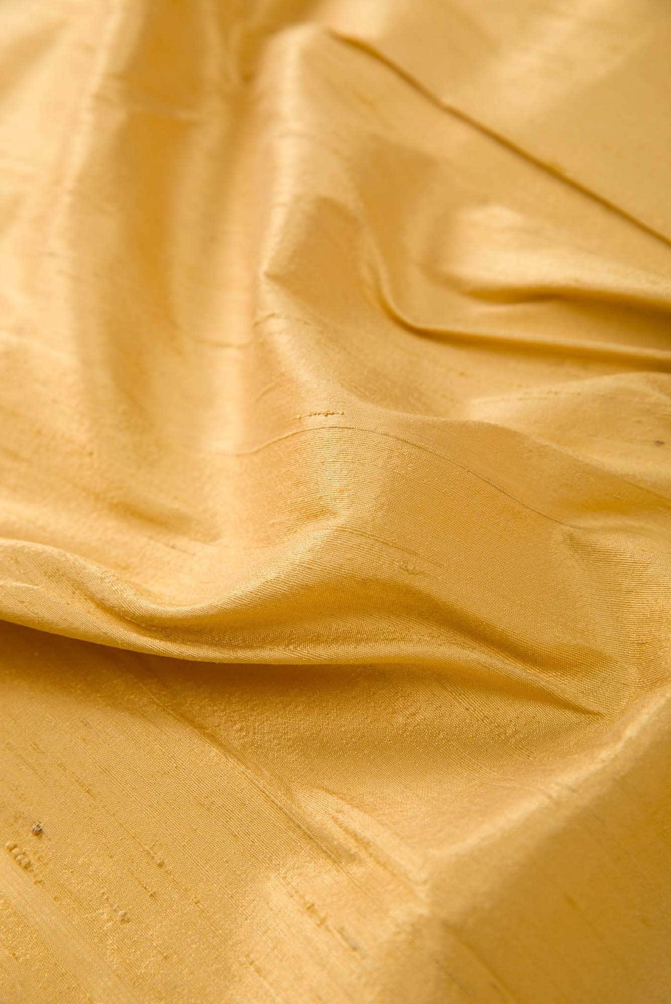 Gold Raw Silk Dress Material
