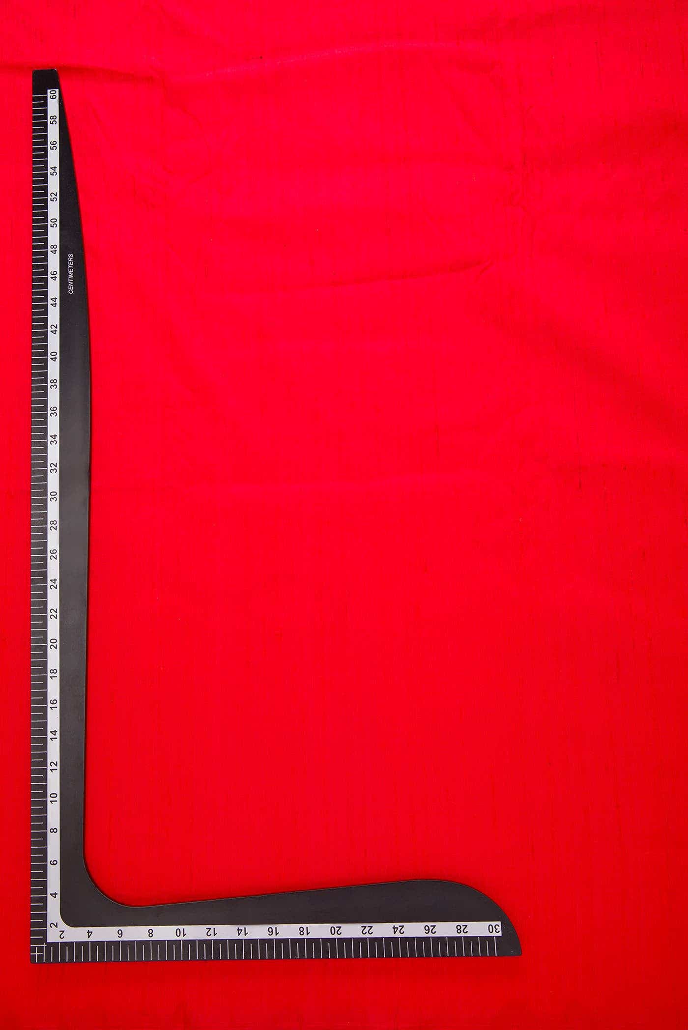 Red Raw Silk Dress Material