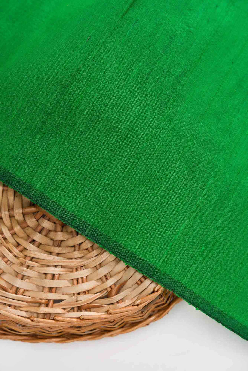 Green Raw Silk Dress Material