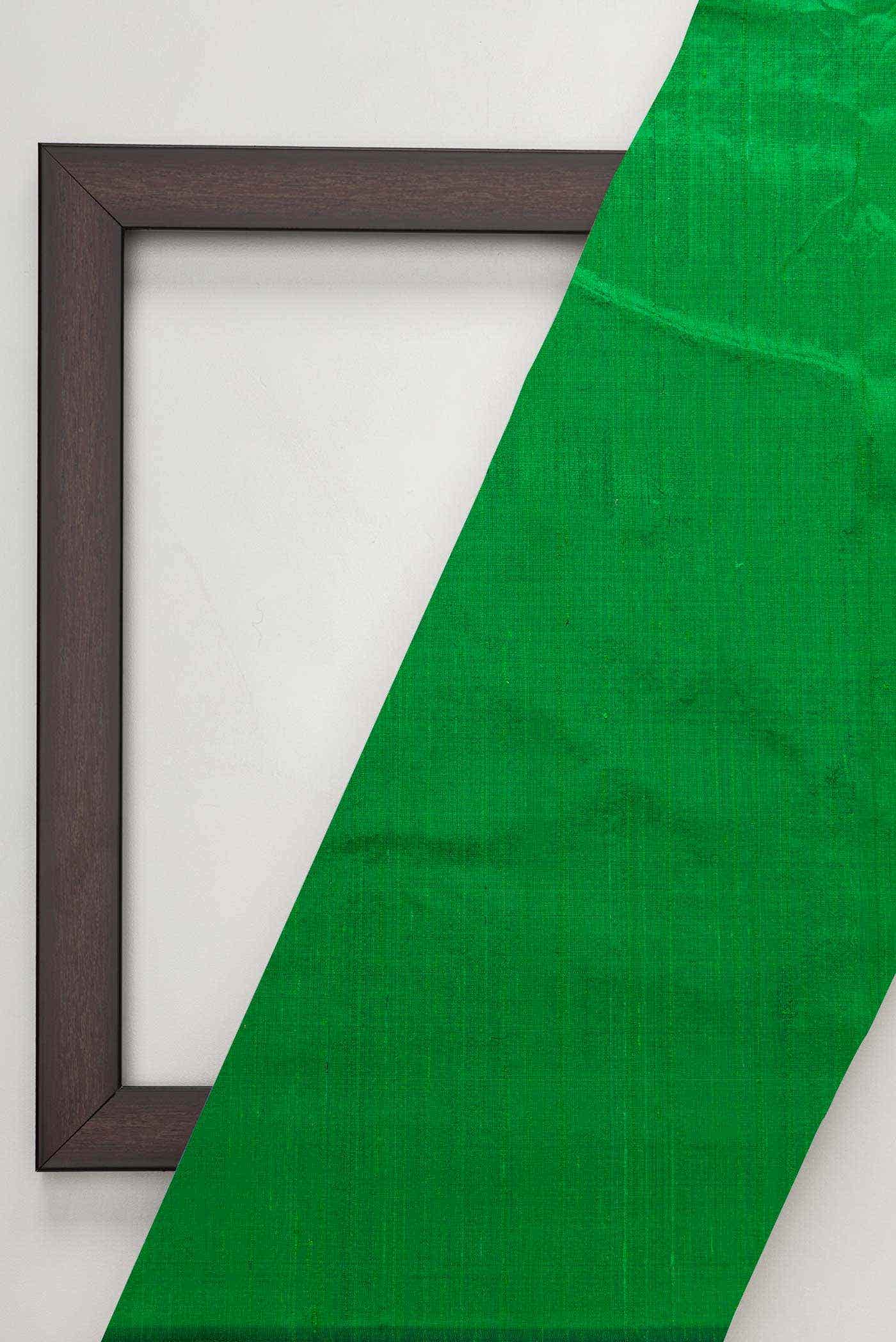 Green Raw Silk Dress Material