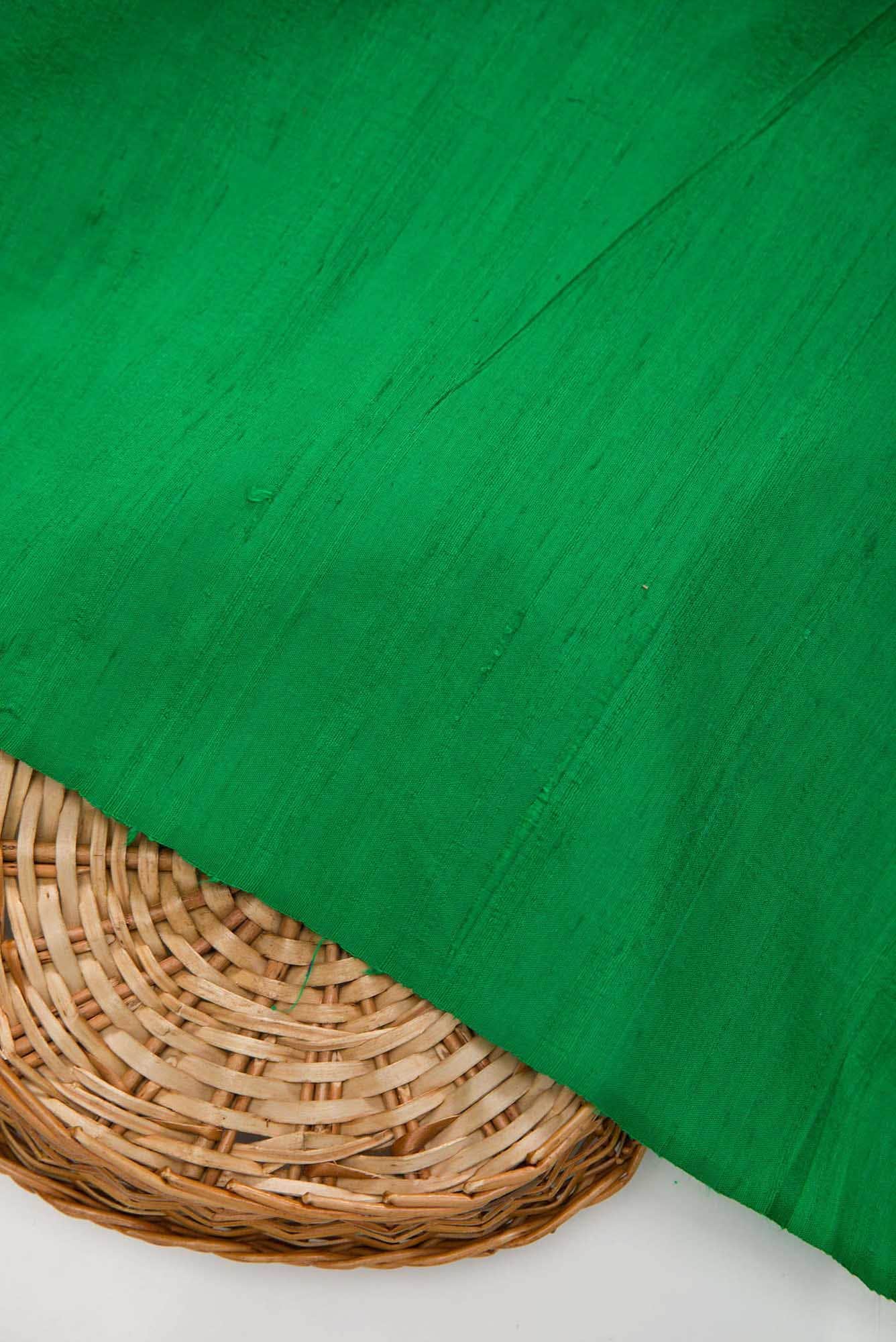 Light Green Raw Silk Dress Material