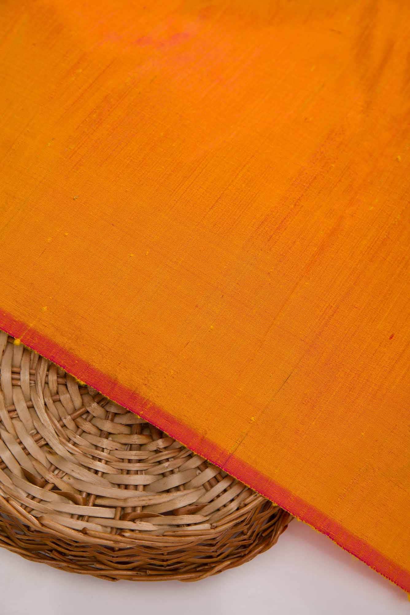 Mustard Raw Silk Dress Material