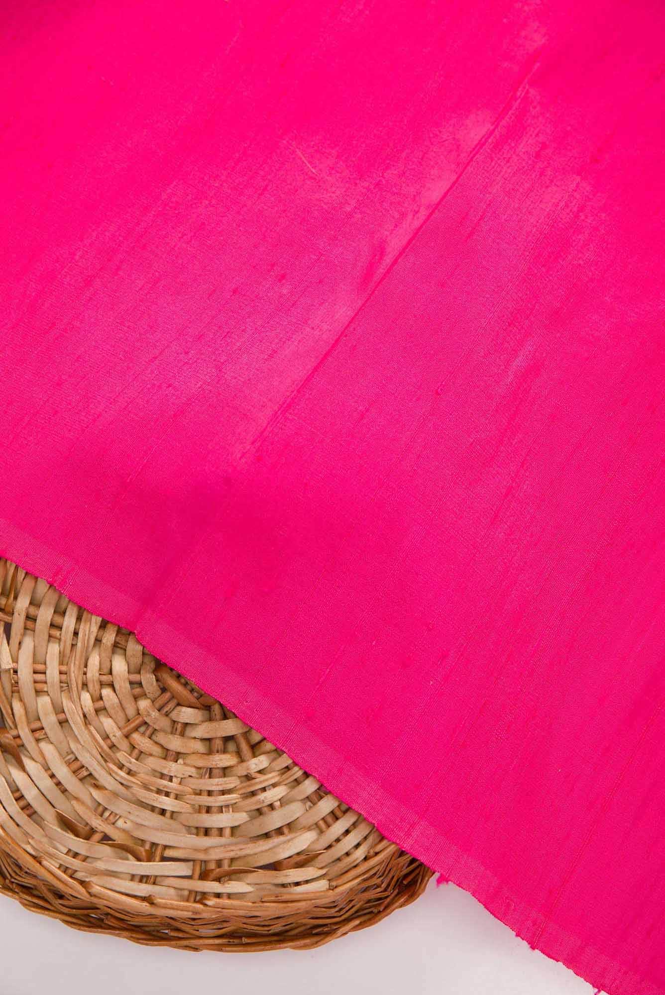 Pink Raw Silk Dress Material