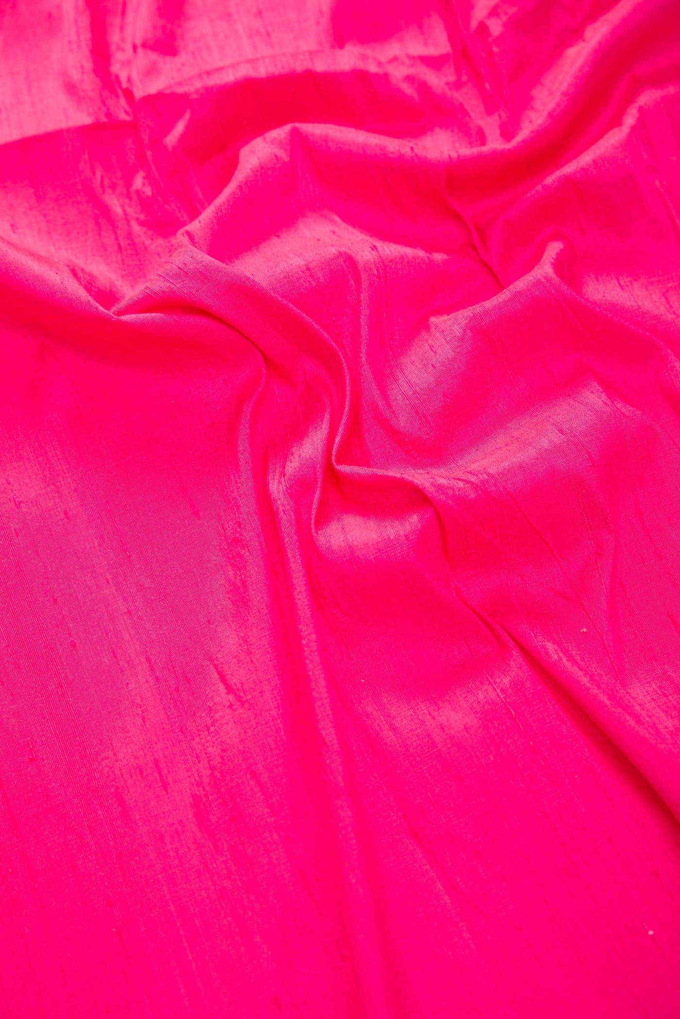 Pink Raw Silk Dress Material