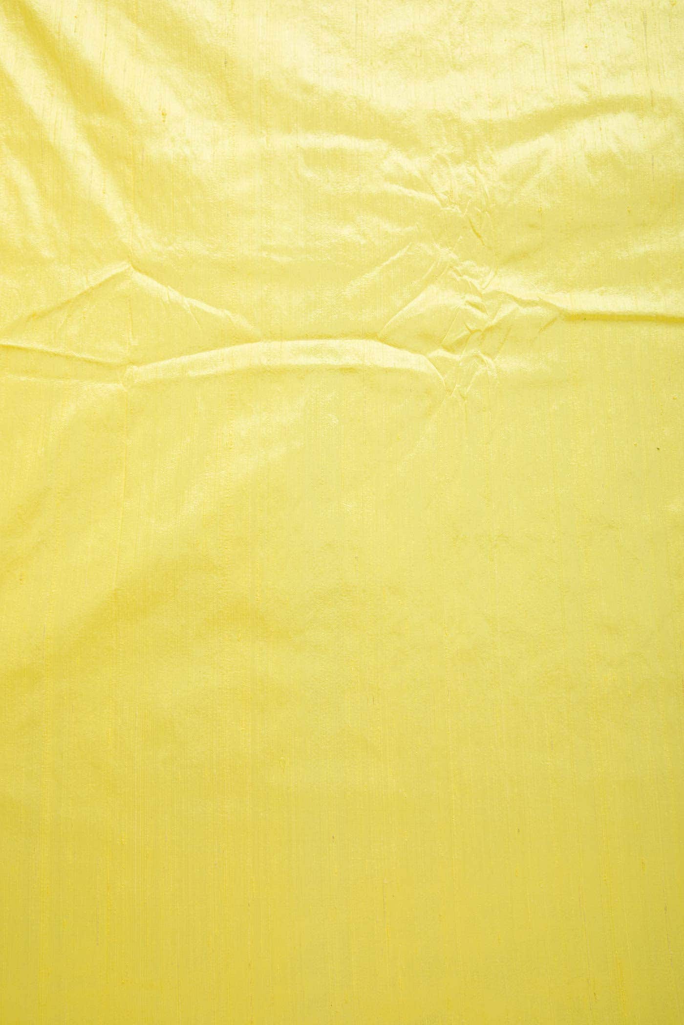 Lemon Yellow Raw Silk Dress Material