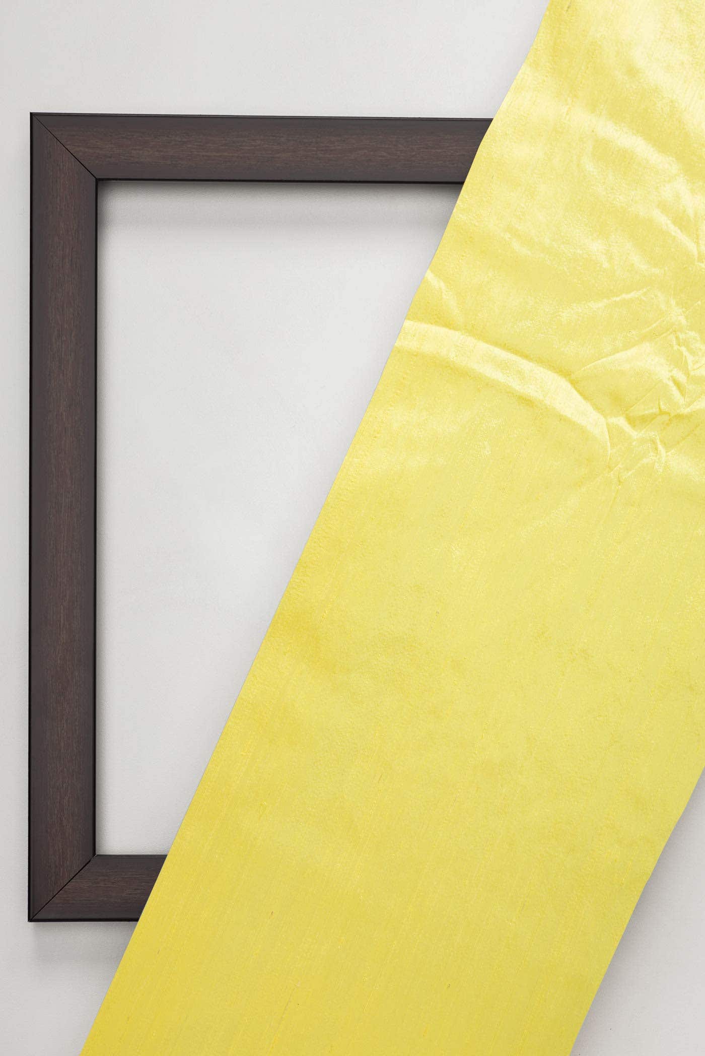 Lemon Yellow Raw Silk Dress Material