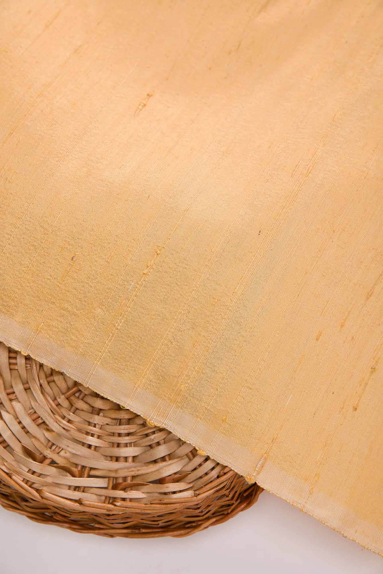 Gold Raw Silk Dress Material