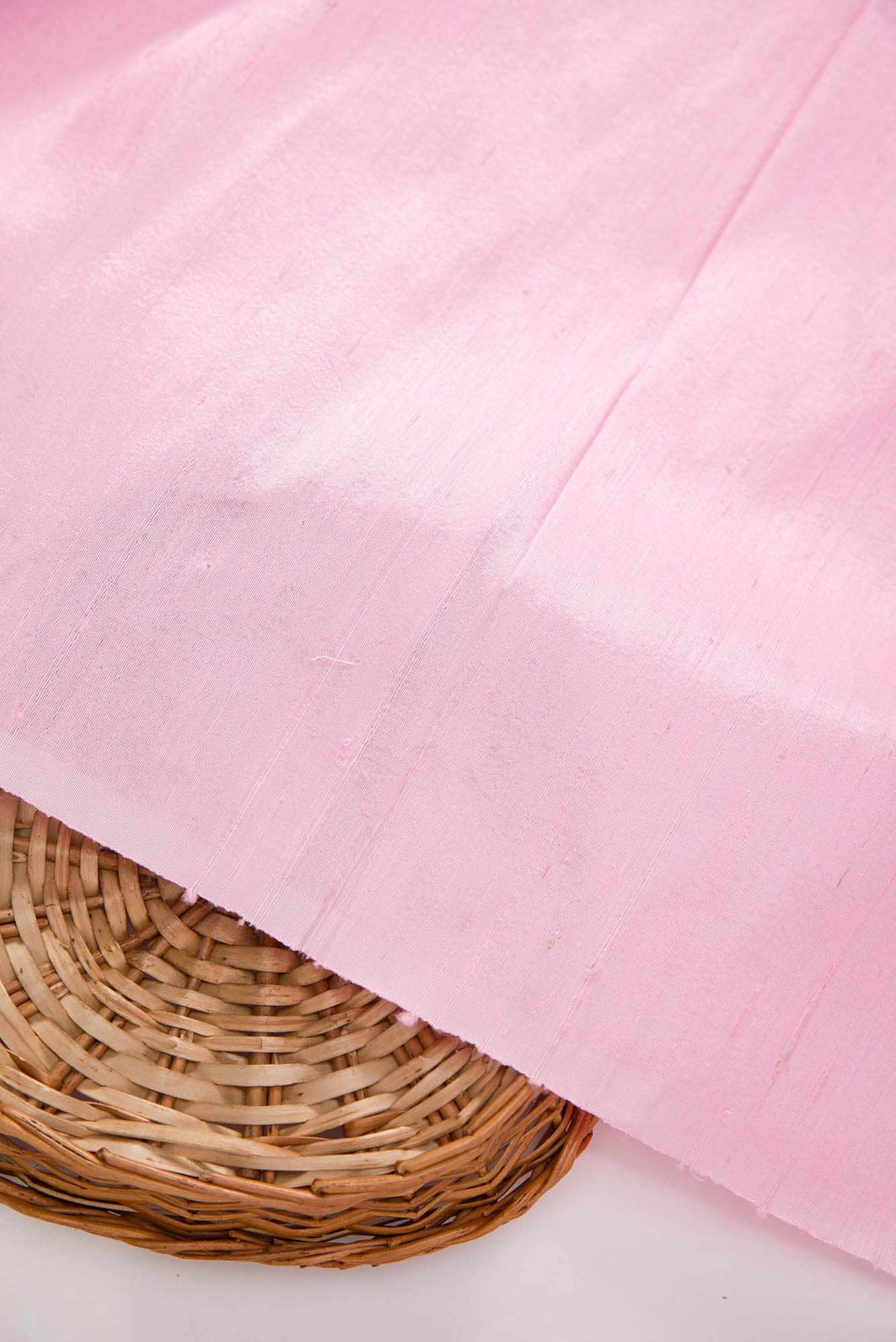 Pink Raw Silk Dress Material
