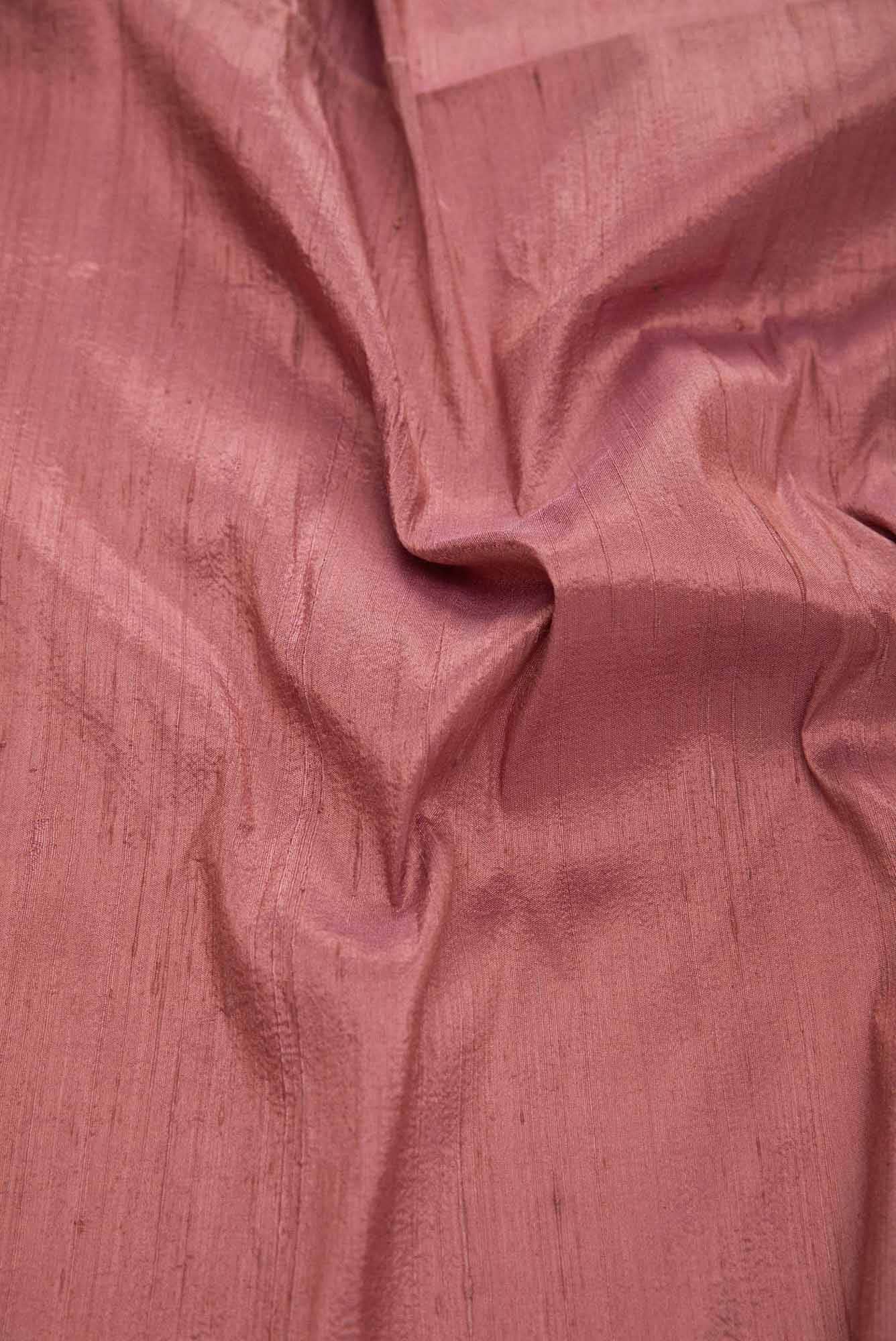 Brown Raw Silk Dress Material