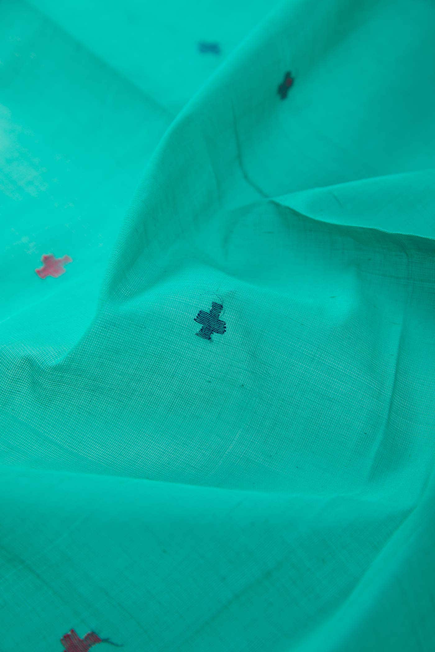 Blue Cotton Dress Material