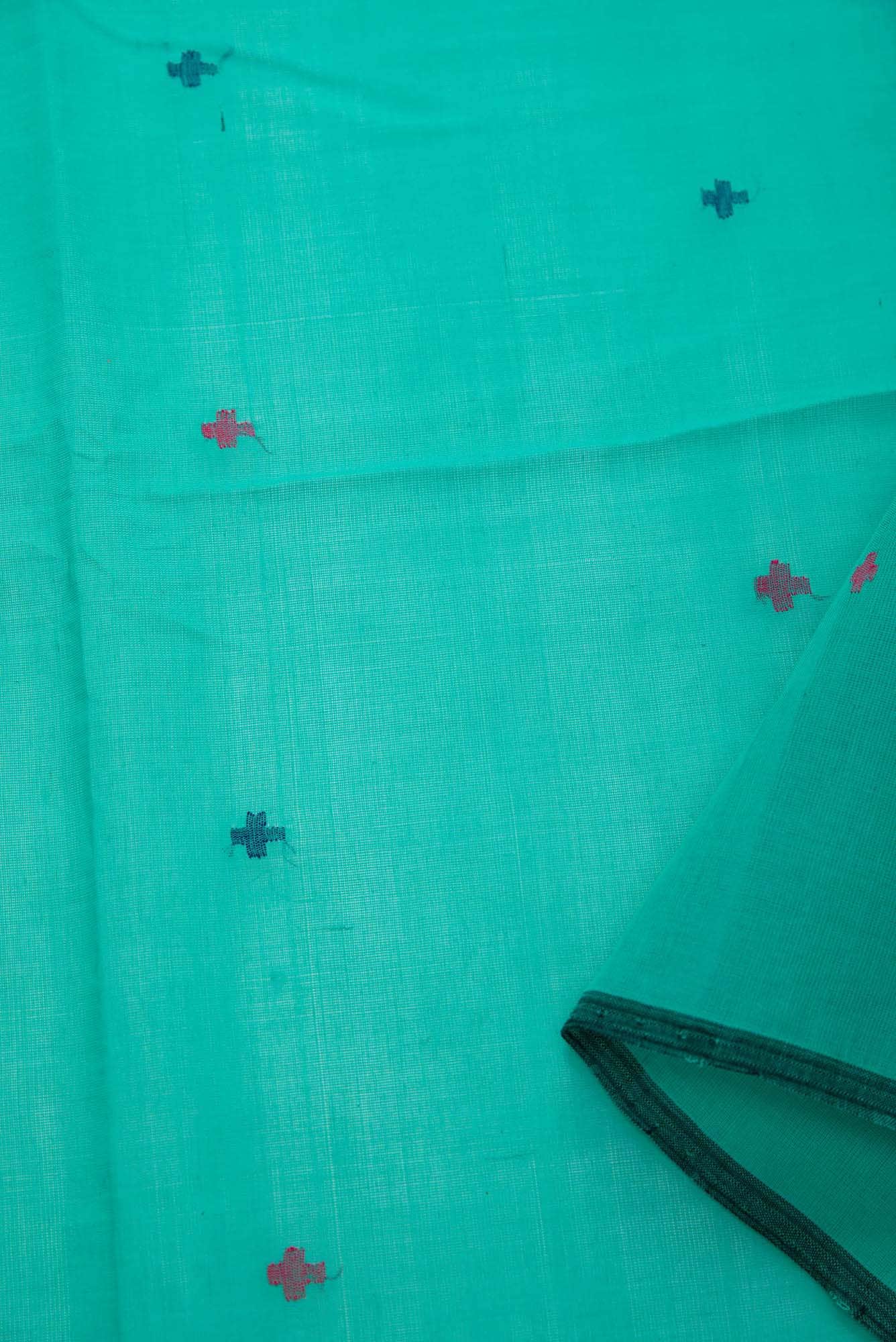 Blue Cotton Dress Material