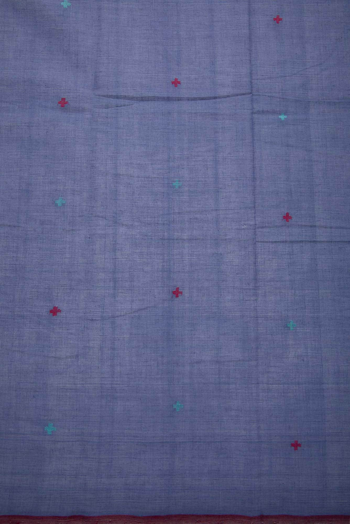 Blue Cotton Dress Material