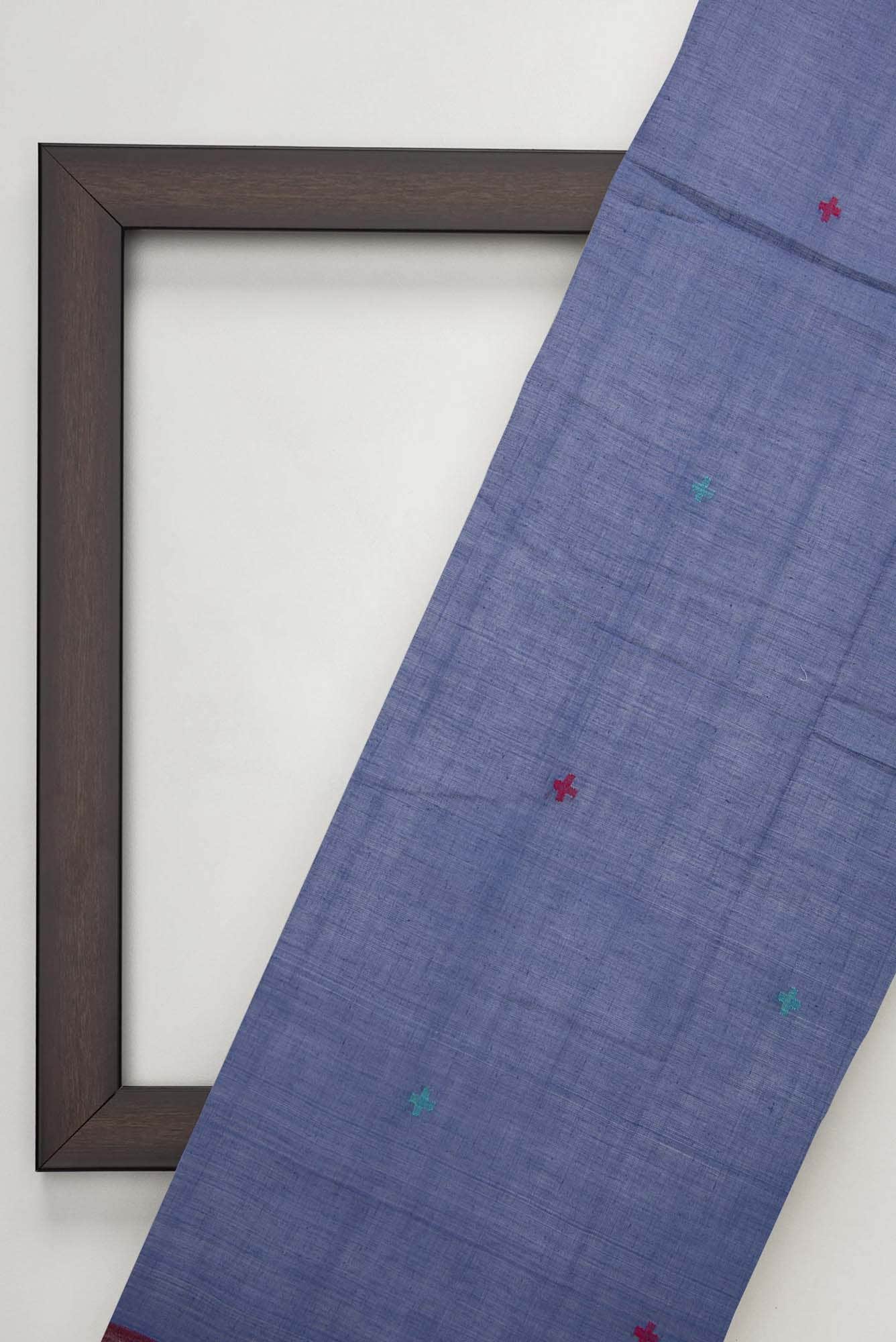 Blue Cotton Dress Material