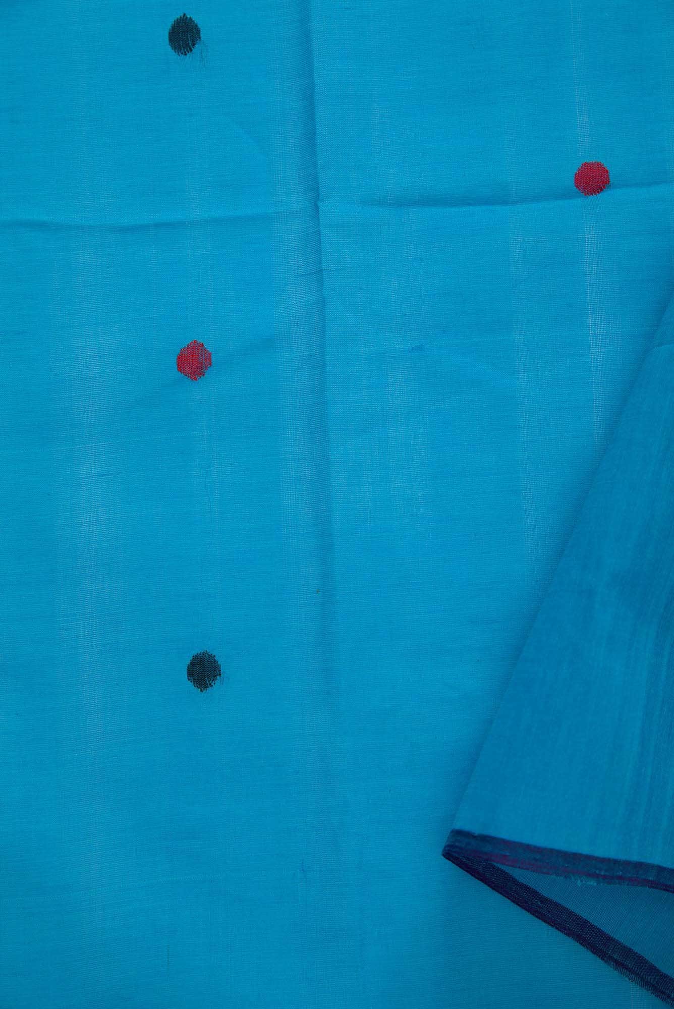 Sky Blue Cotton Dress Material
