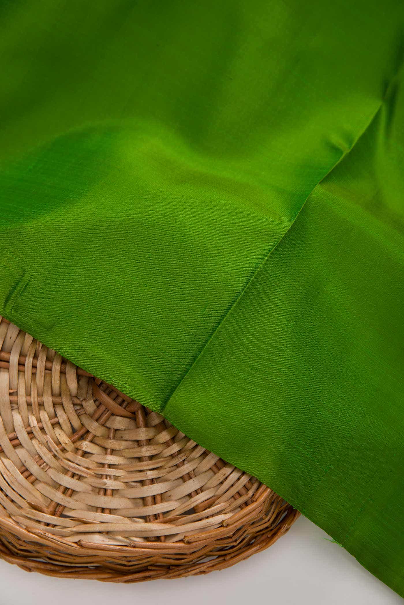 Green Kanchipuram Silk Dress Material
