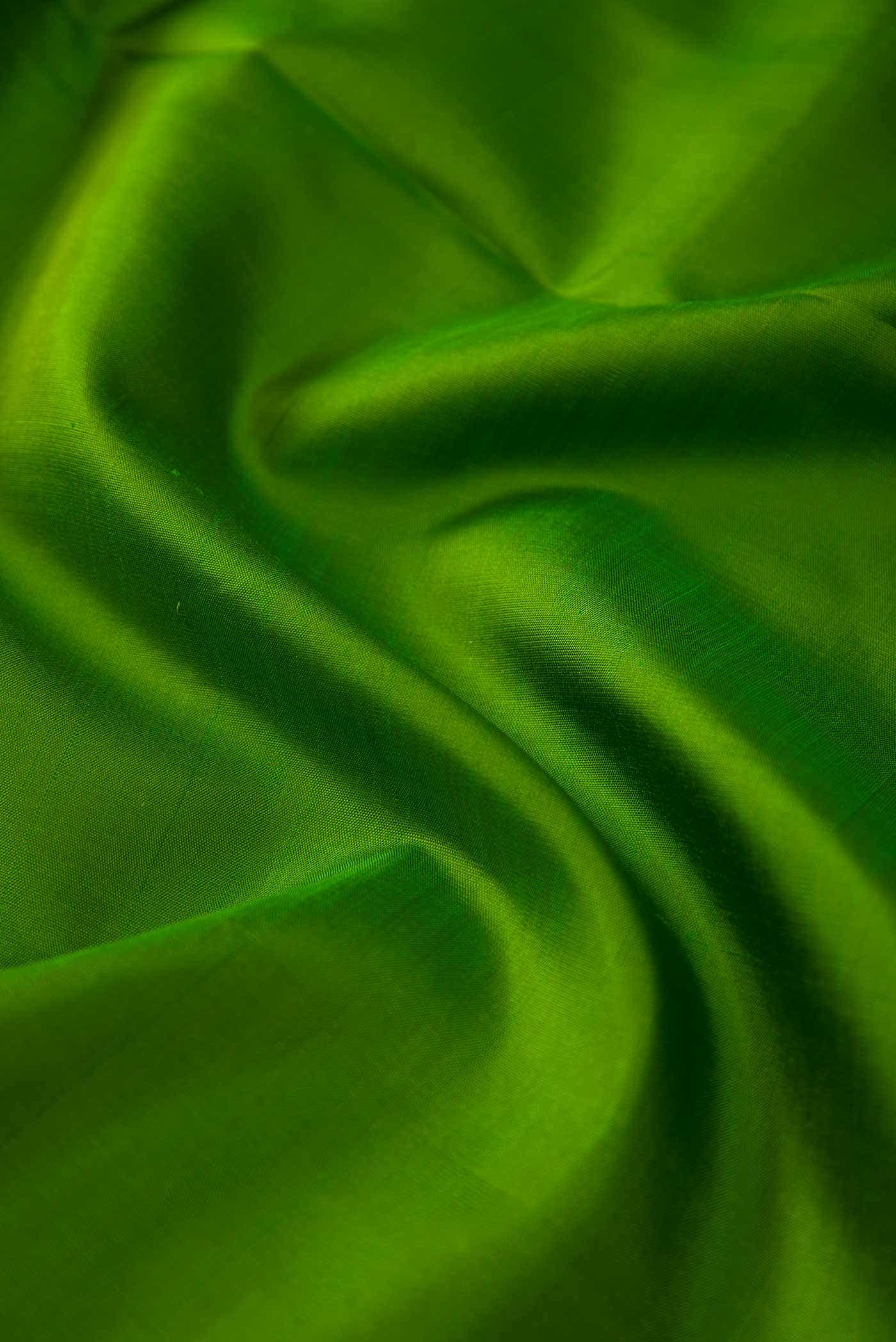 Green Kanchipuram Silk Dress Material