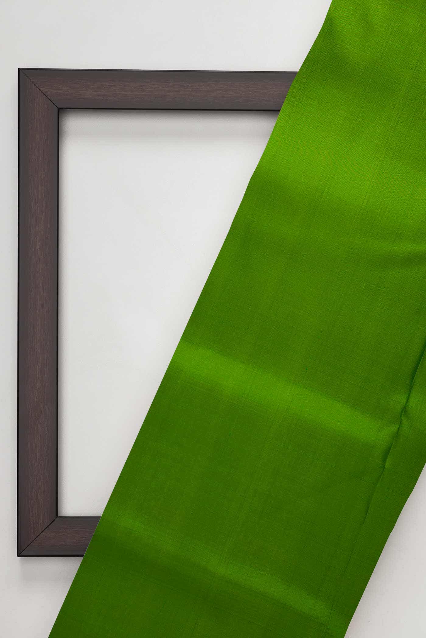 Green Kanchipuram Silk Dress Material
