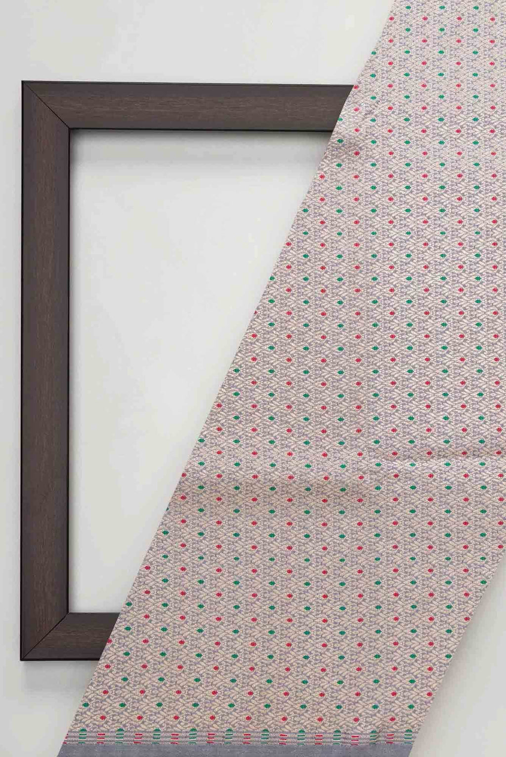Grey Banarasi Silk Dress Material