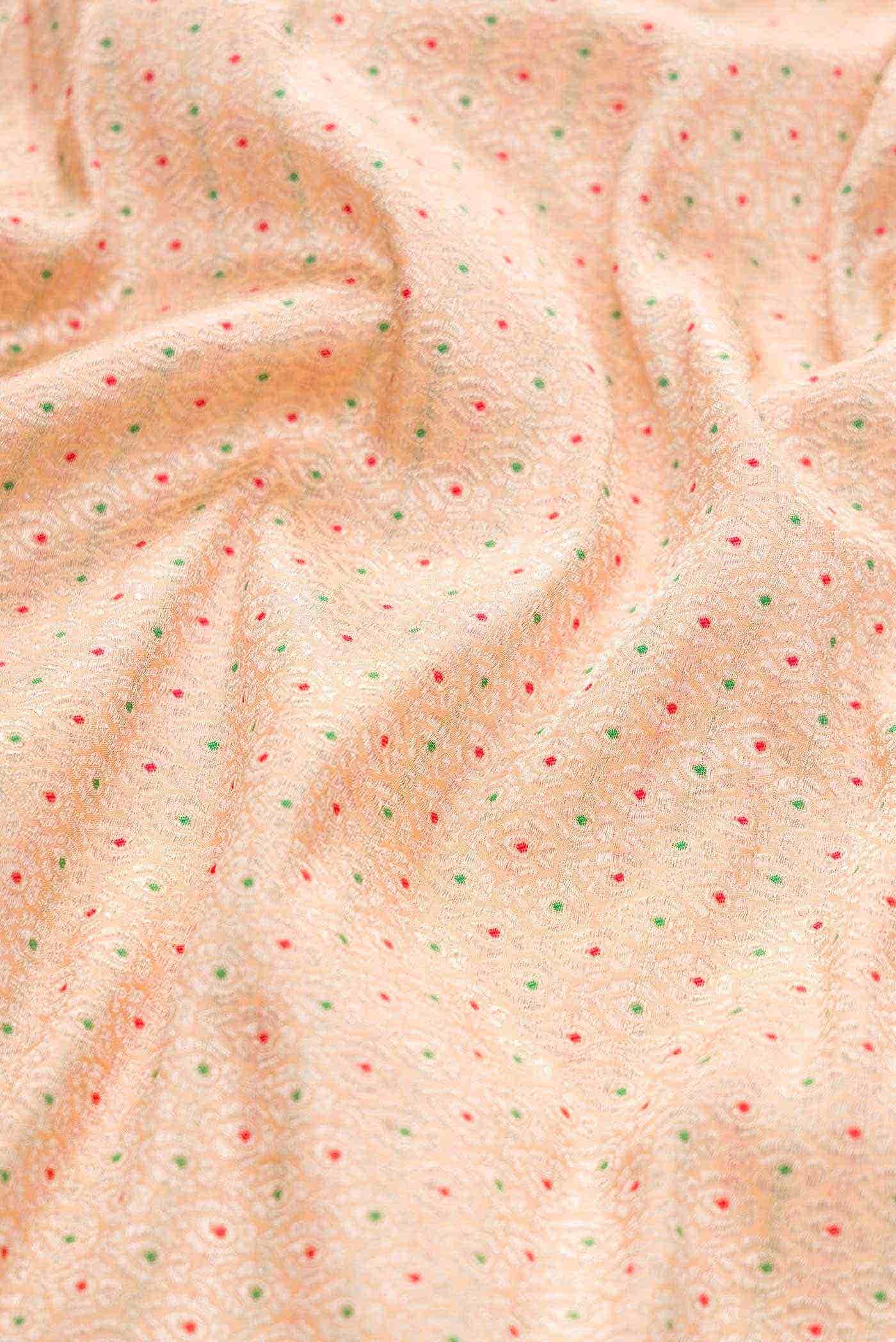 Sandal Banarasi Silk Dress Material