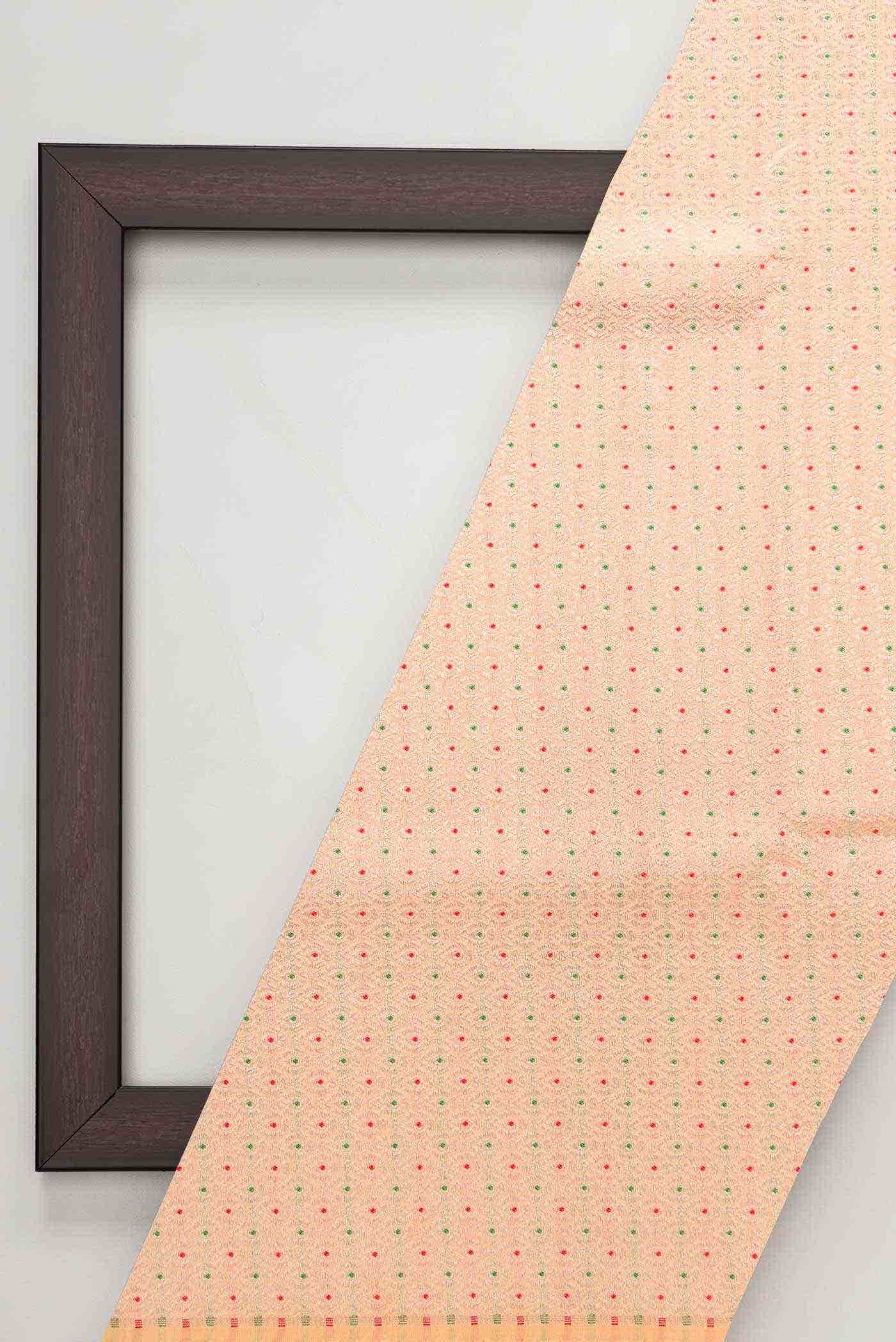 Sandal Banarasi Silk Dress Material