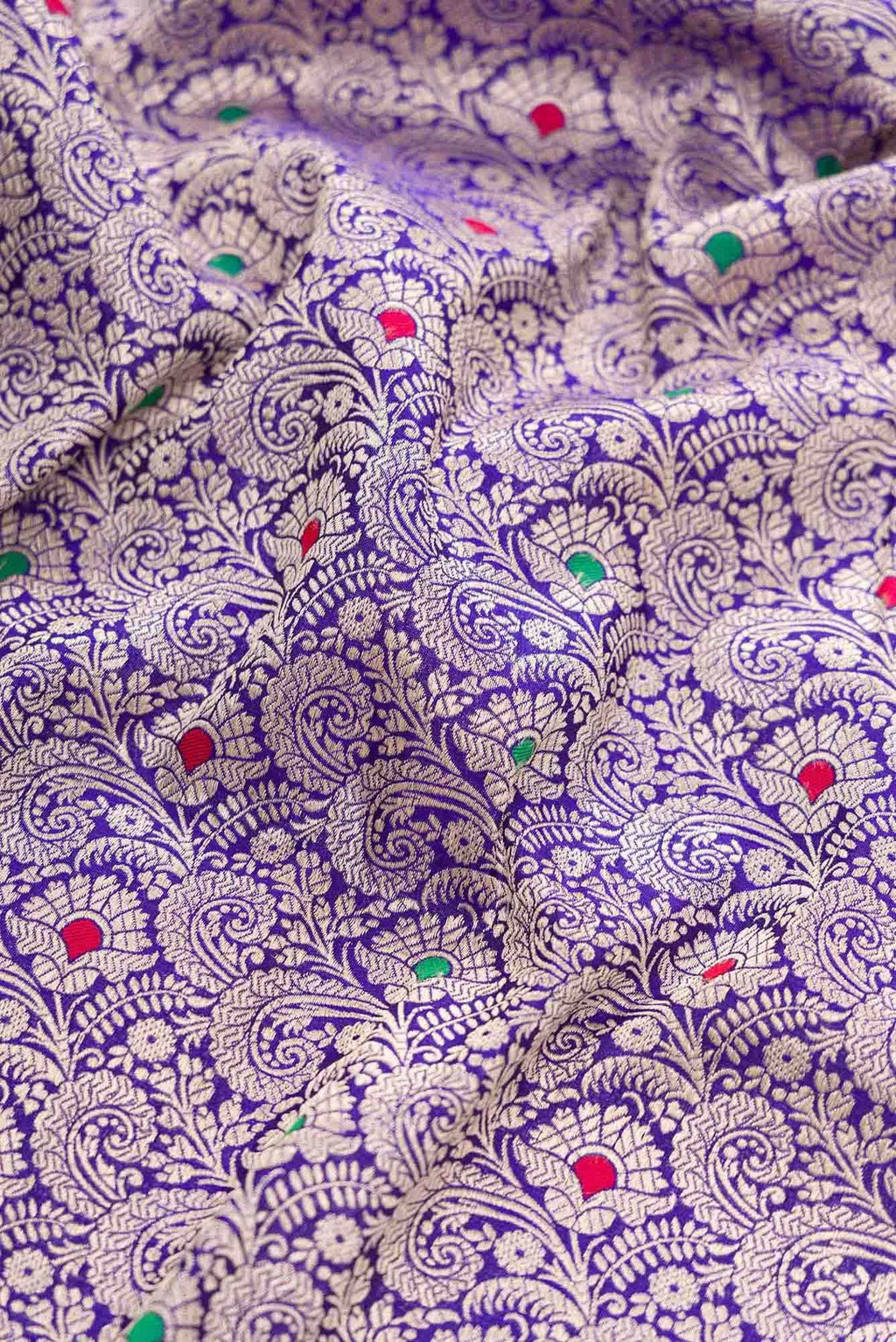 Royal Blue Banarasi Silk Dress Material
