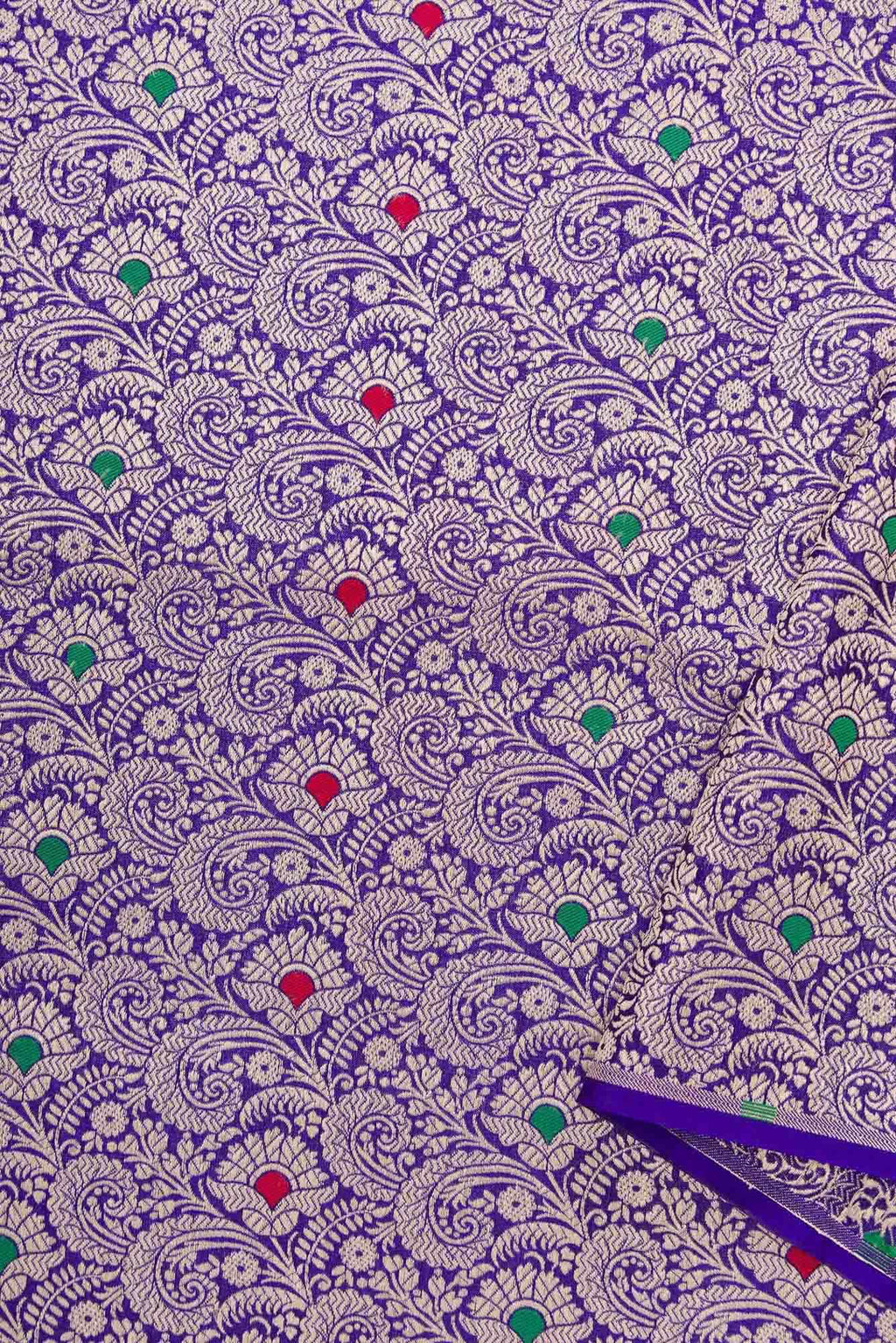 Royal Blue Banarasi Silk Dress Material
