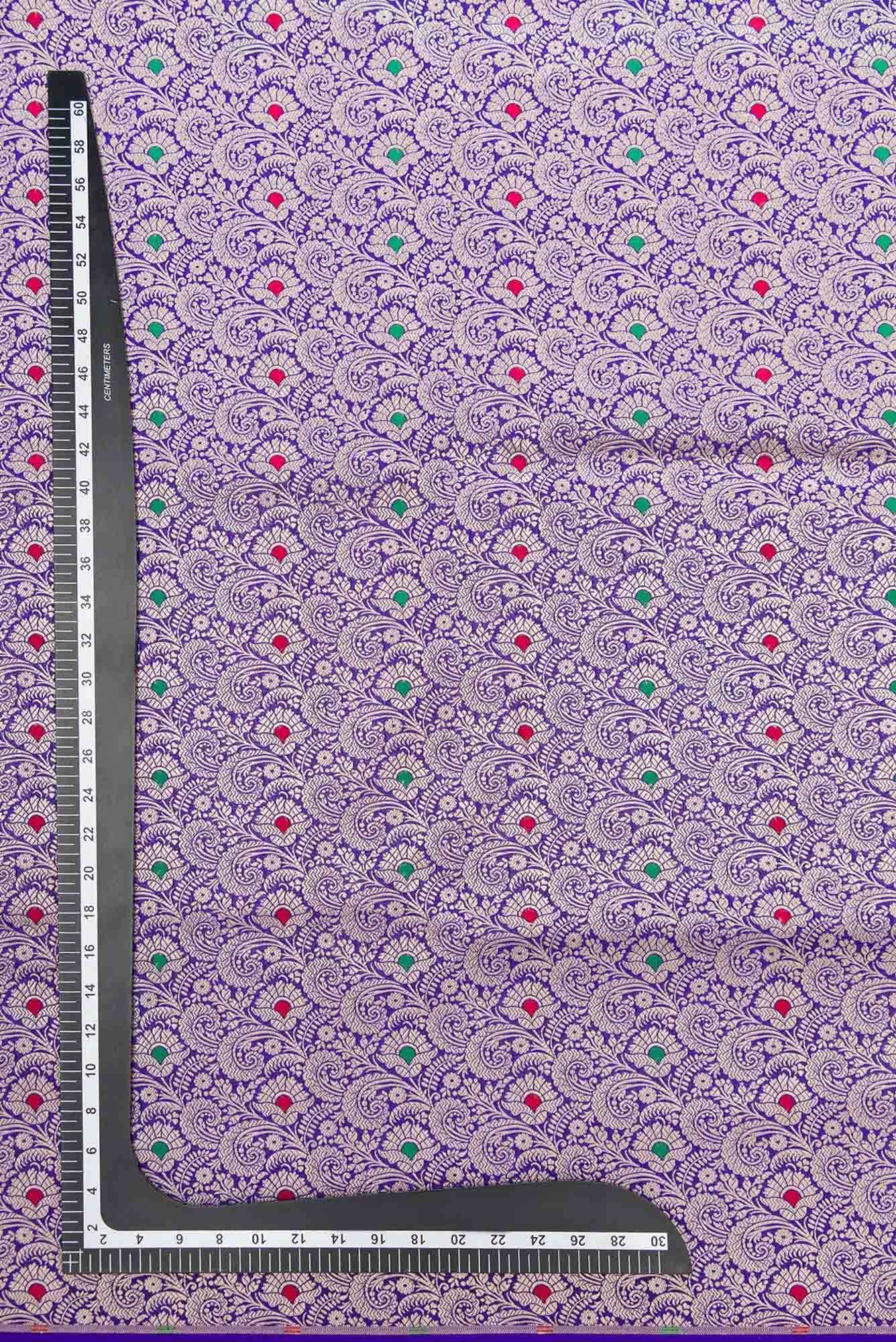 Royal Blue Banarasi Silk Dress Material