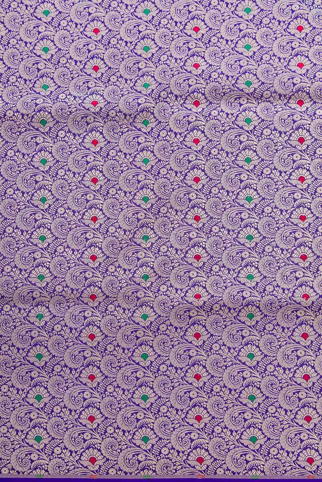 Royal Blue Banarasi Silk Dress Material