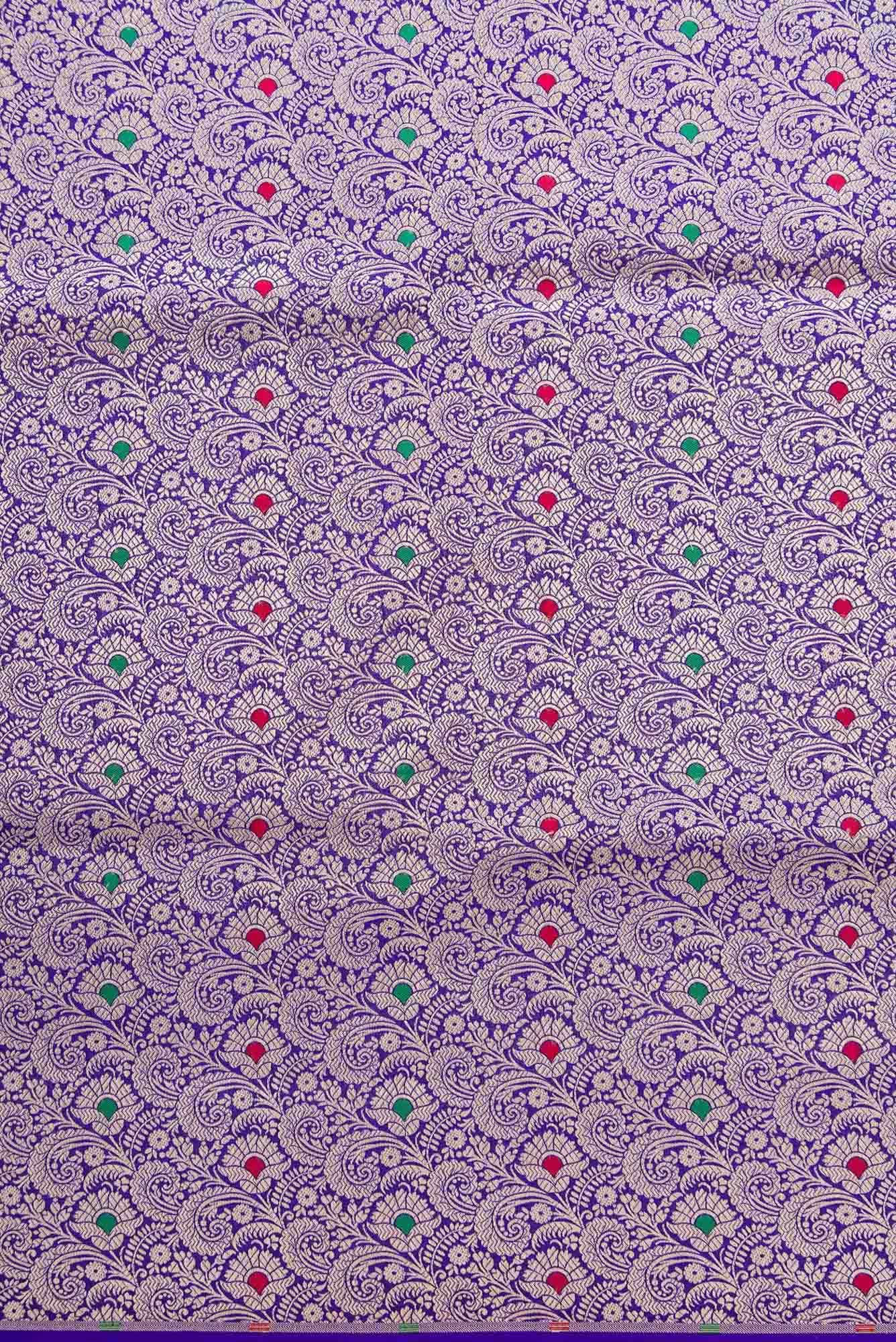 Royal Blue Banarasi Silk Dress Material