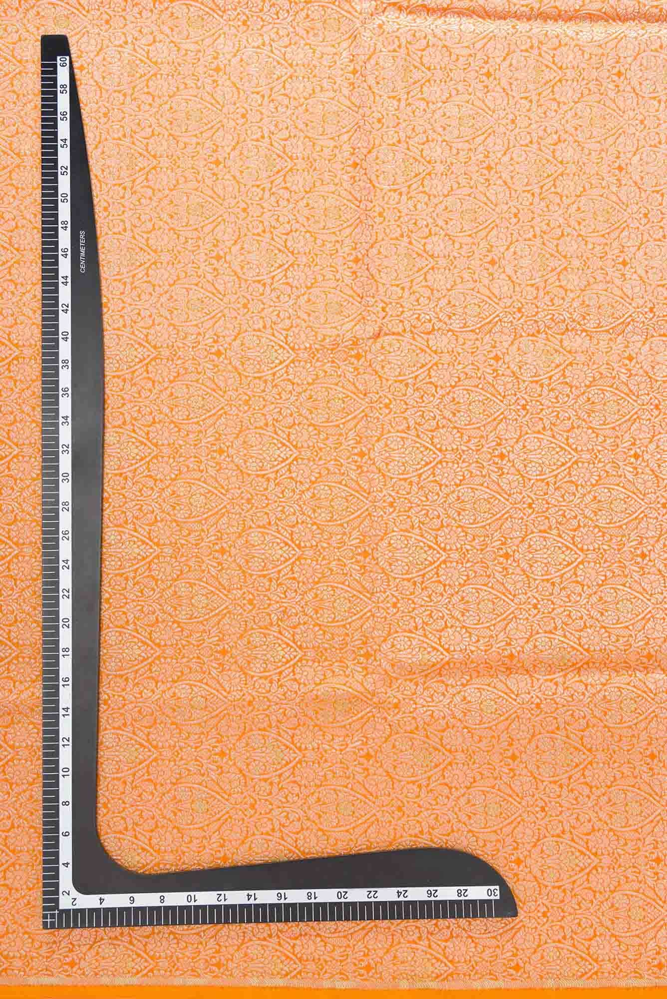 Yellow Banarasi Silk Dress Material