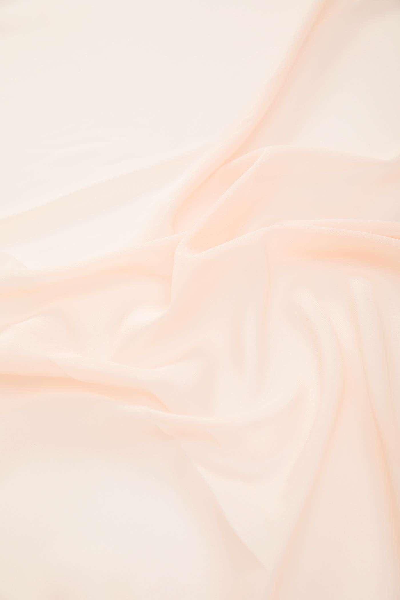 Peach Georgette Dress Material