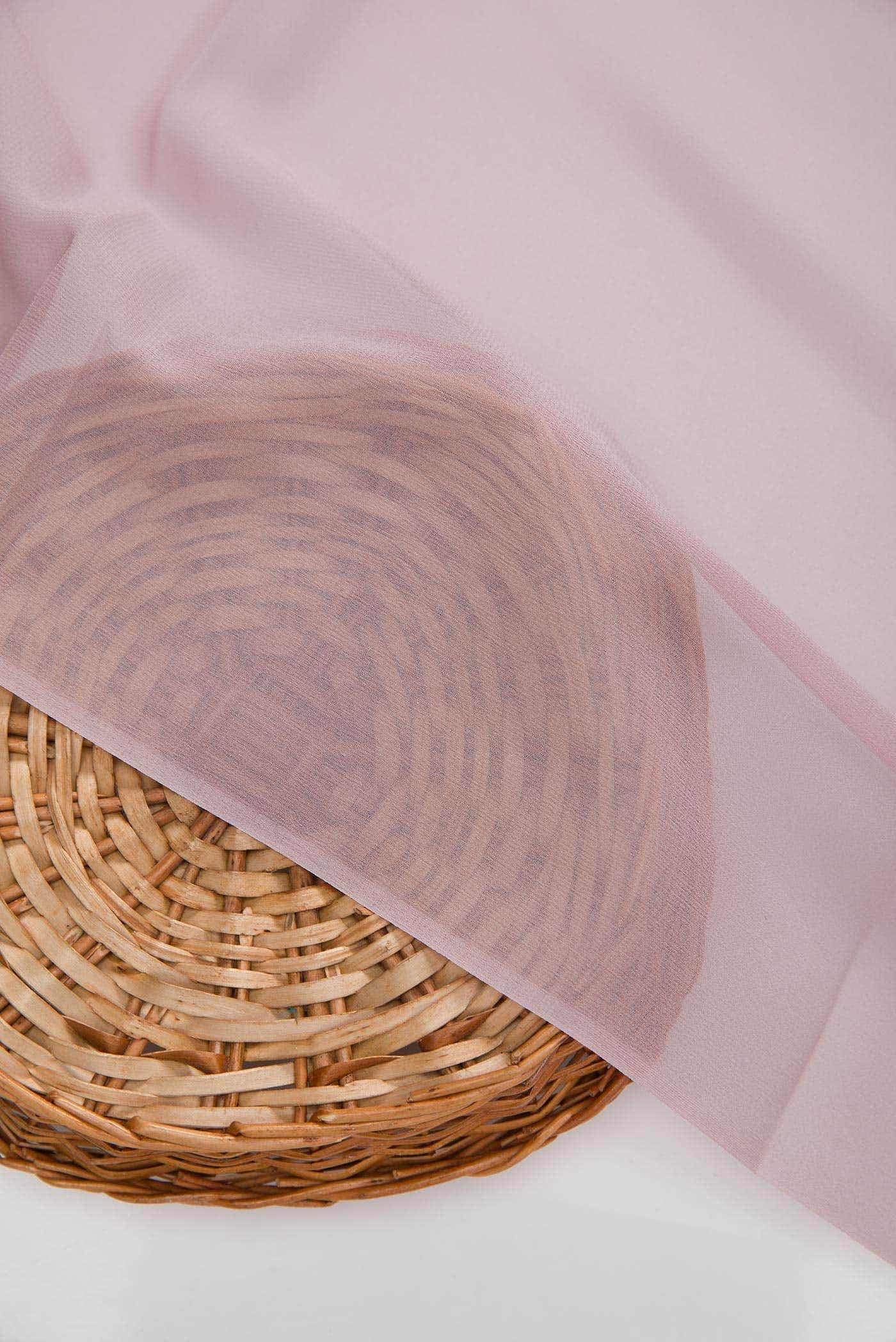 Rose Gold Georgette Dress Material
