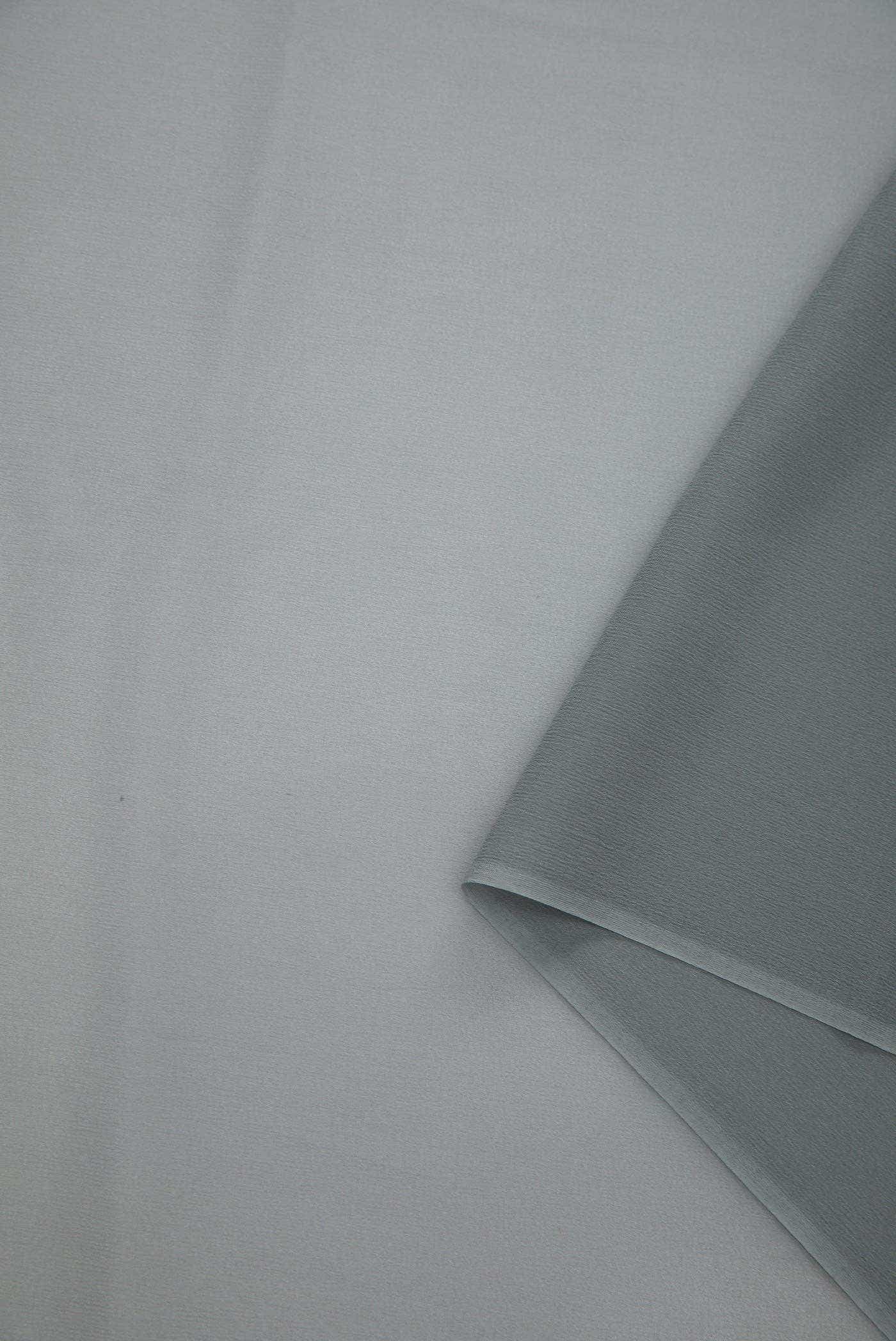 Grey Mysore Georgette Dress Material