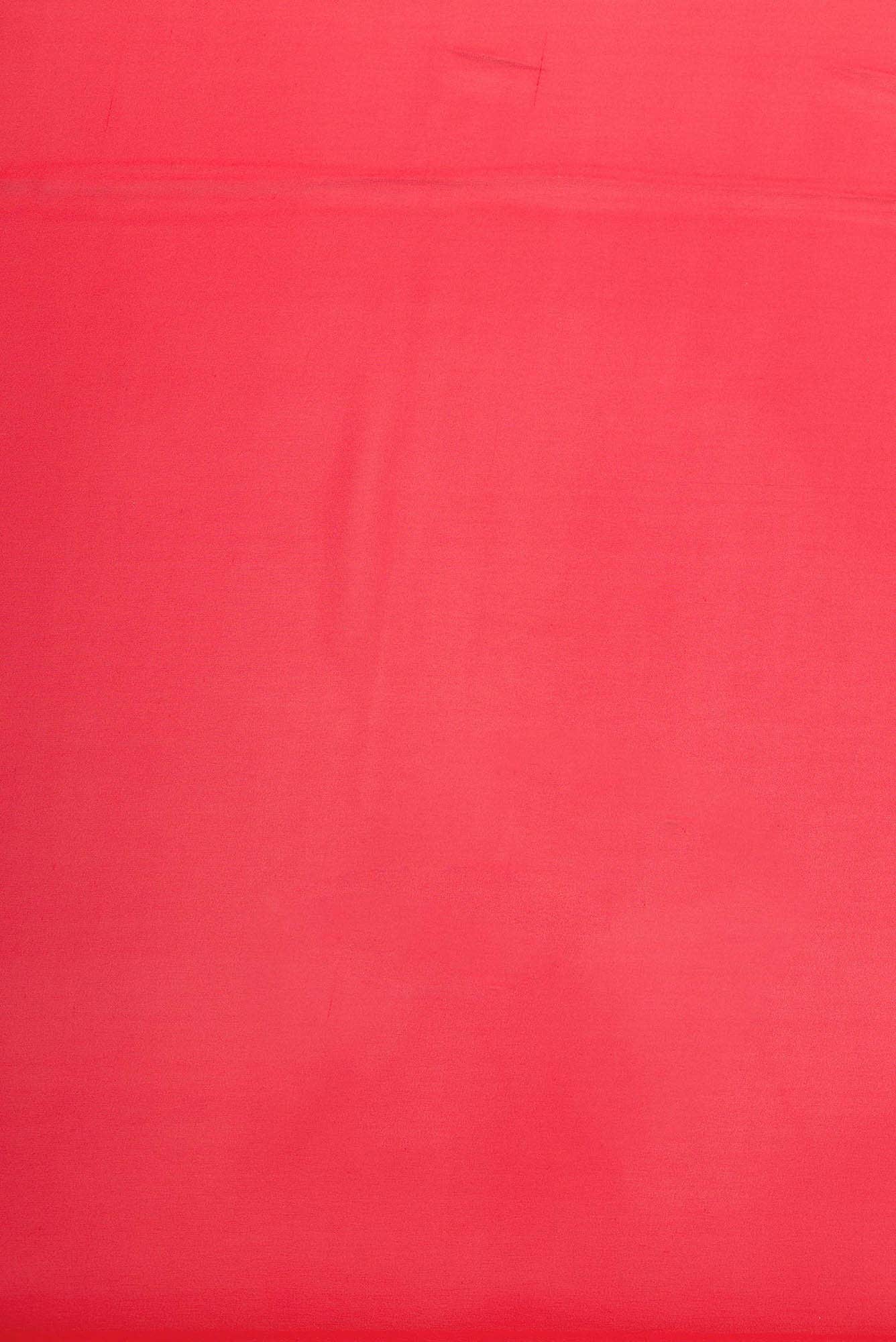 Red Mysore Georgette Dress Material