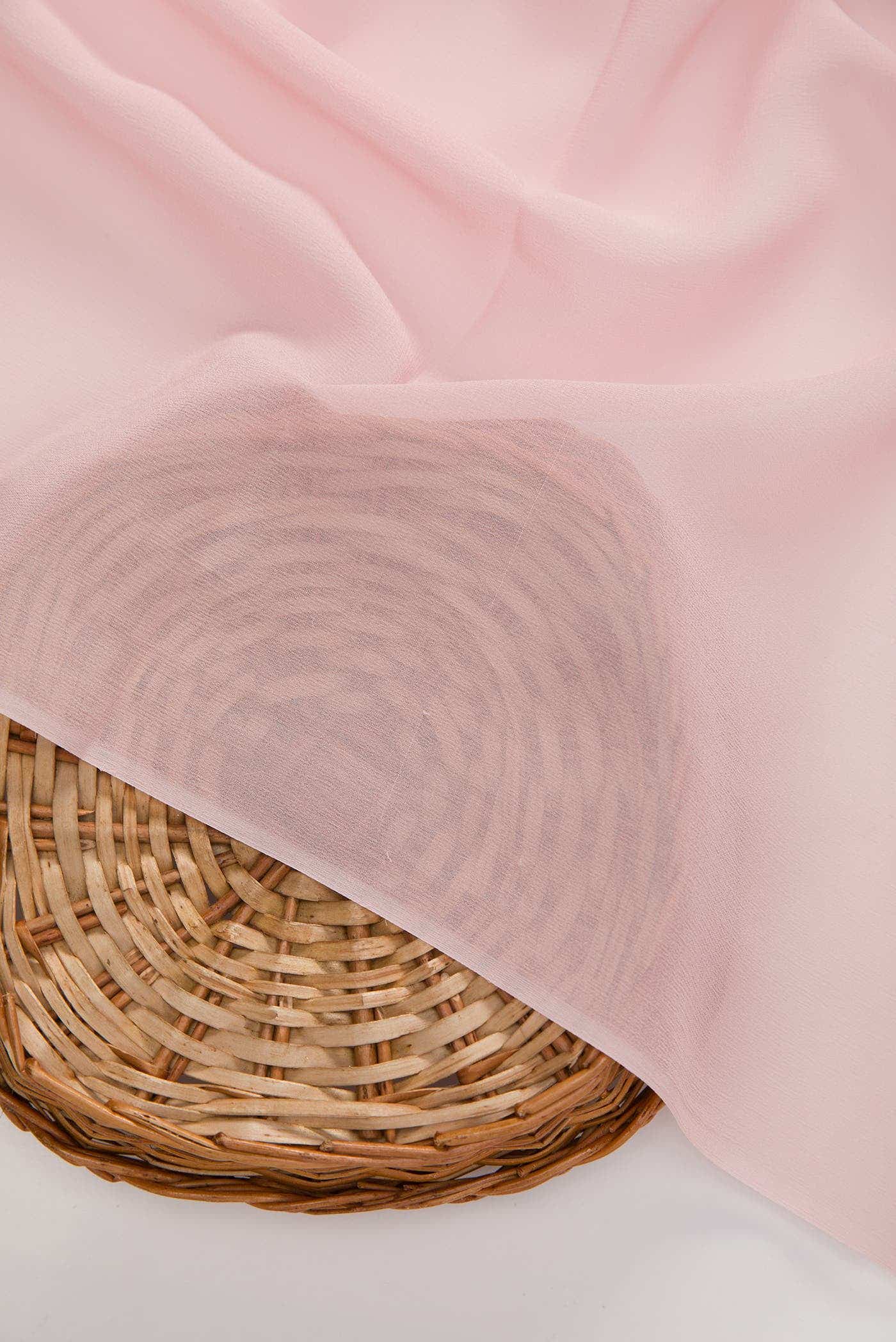 Rose Gold Georgette Dress Material