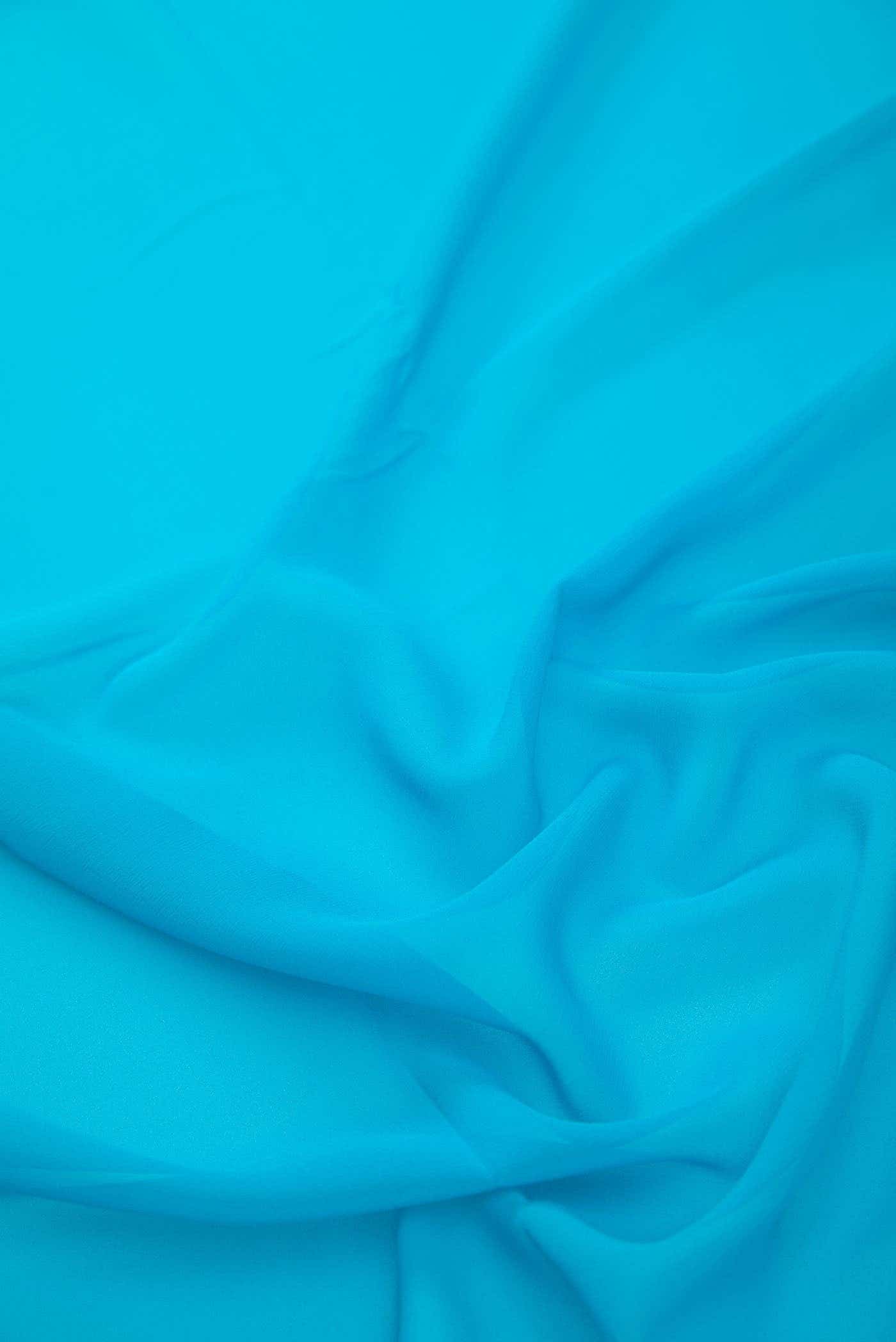 Sky Blue Georgette Dress Material