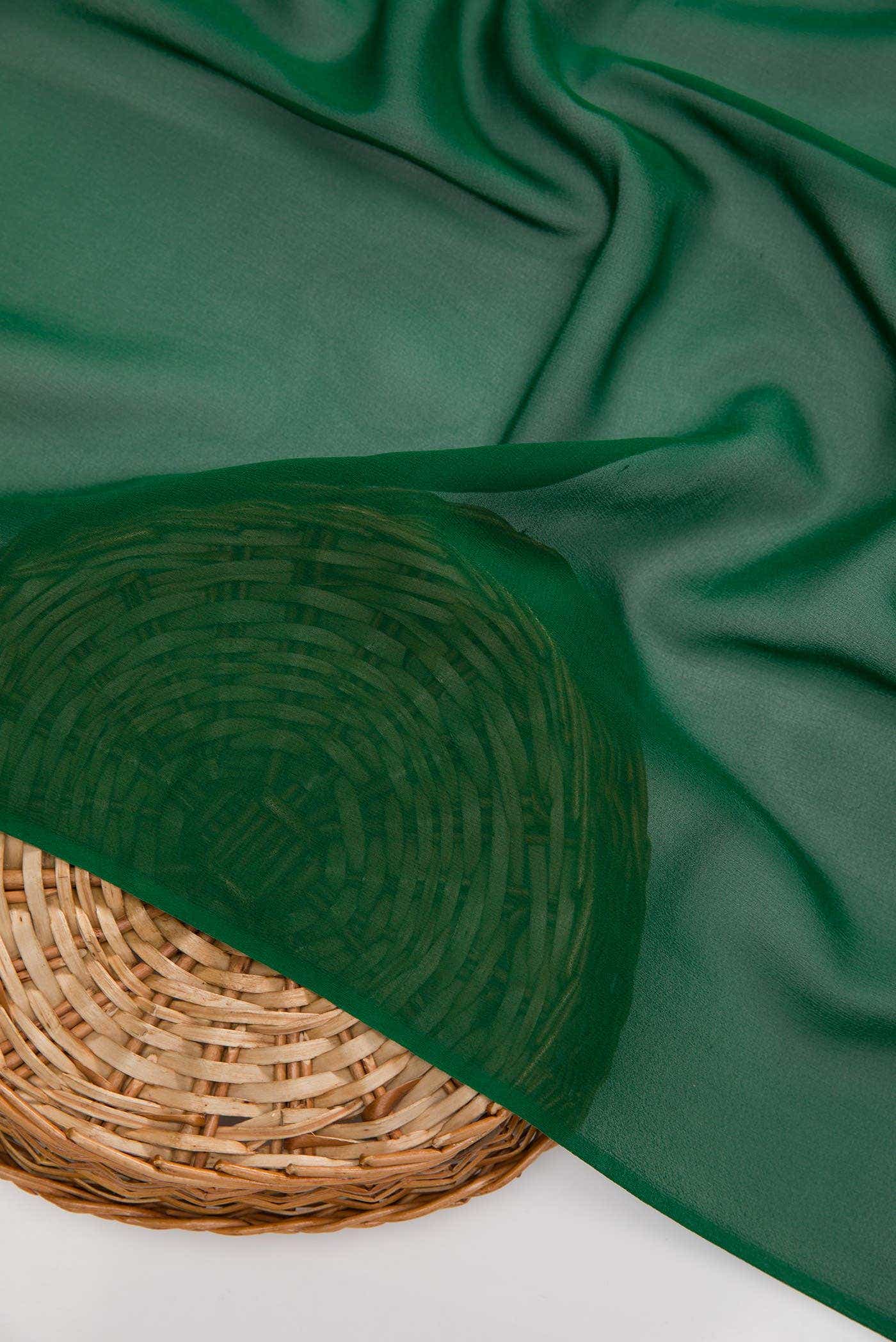 Green Georgette Dress Material
