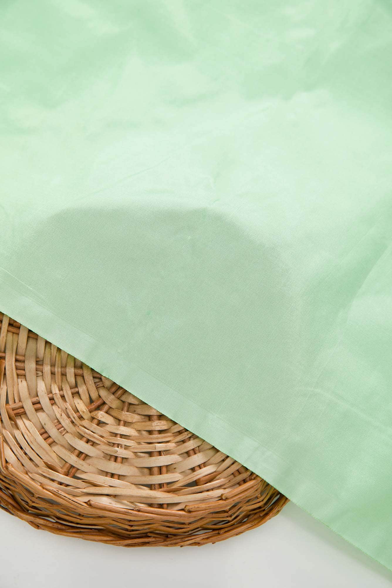 Pista Green Raw Silk Dress Material