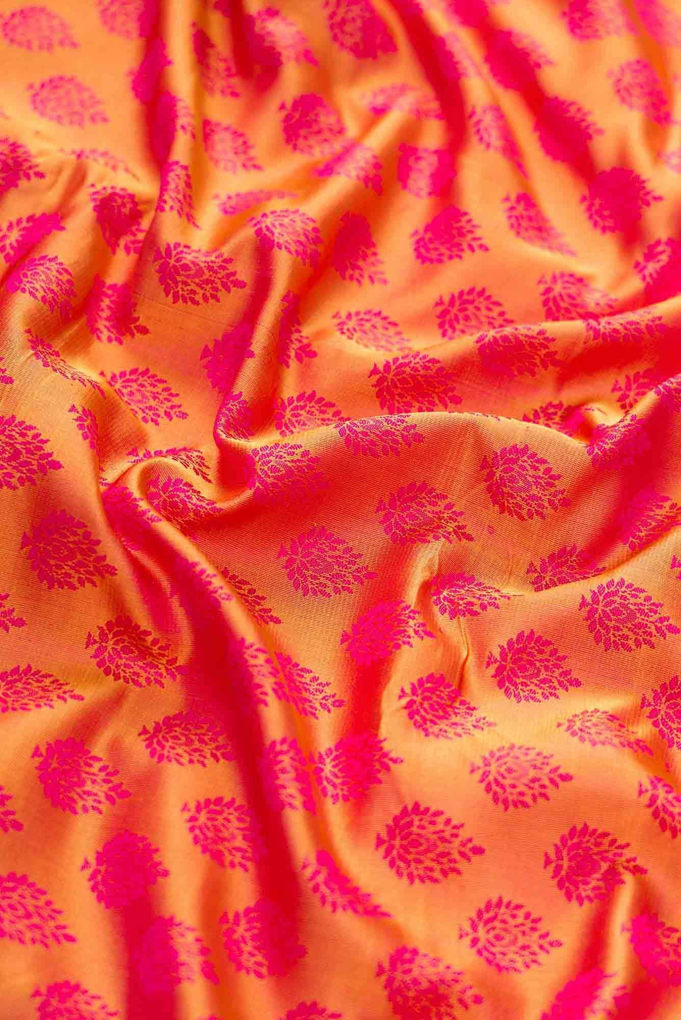 Mustard Banarasi Silk Dress Material