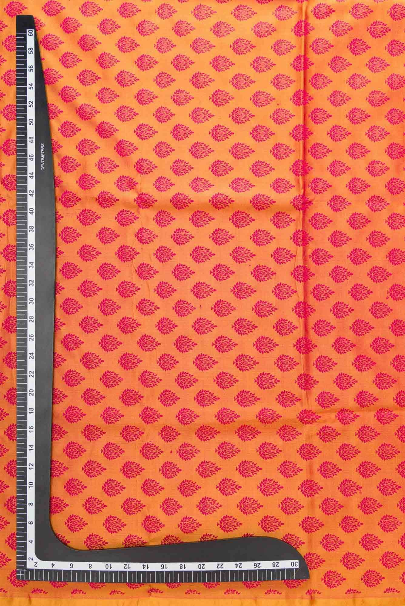 Mustard Banarasi Silk Dress Material