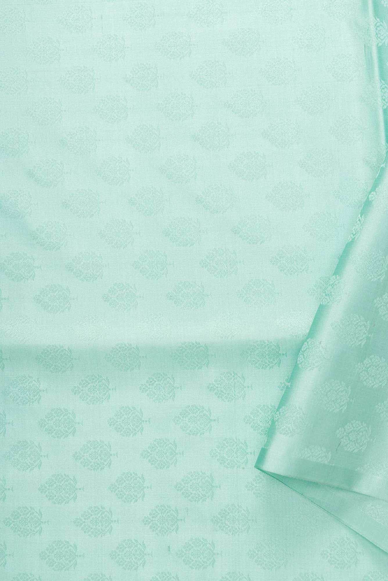 Blue Banarasi Silk Dress Material