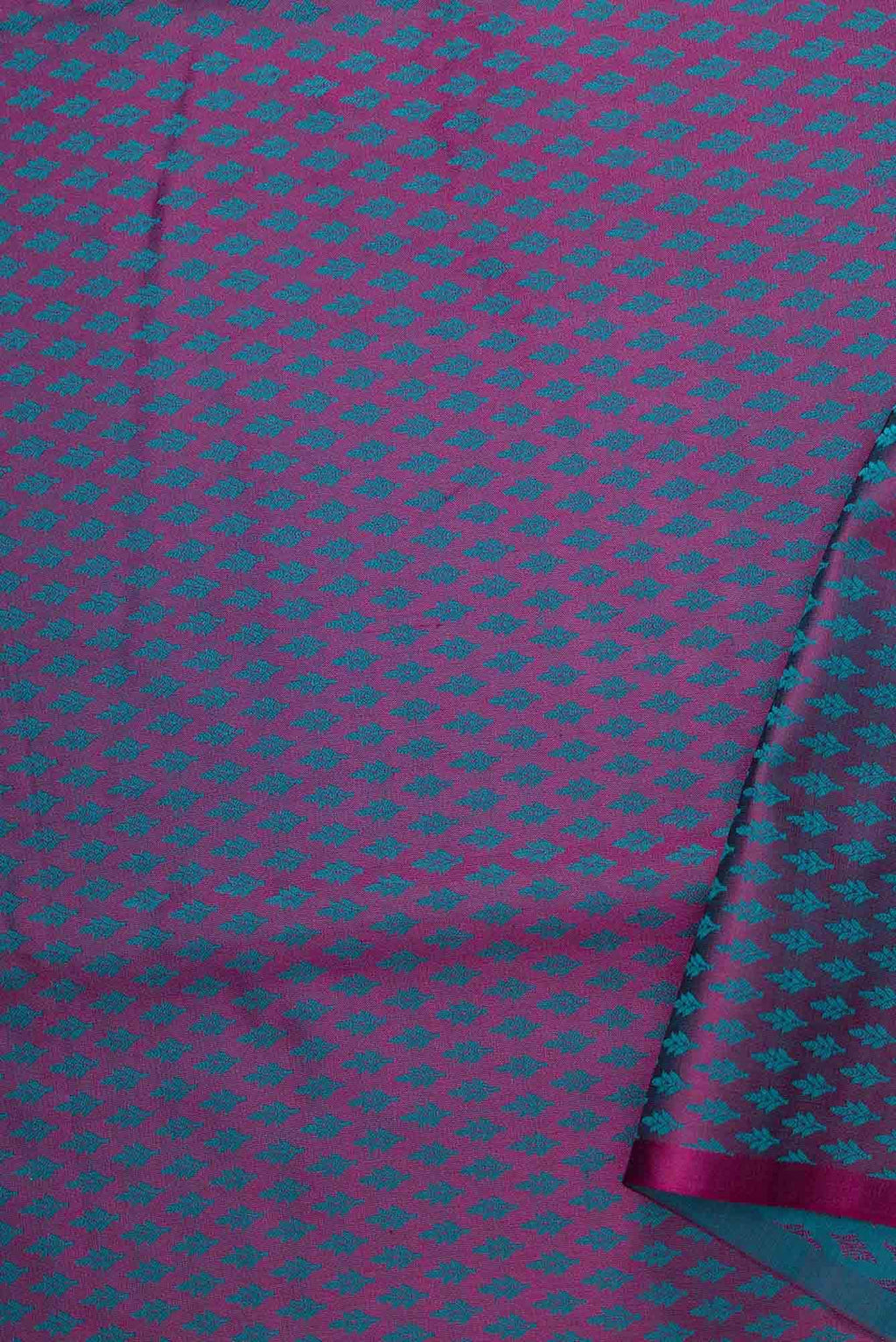 Purple Banarasi Silk Dress Material