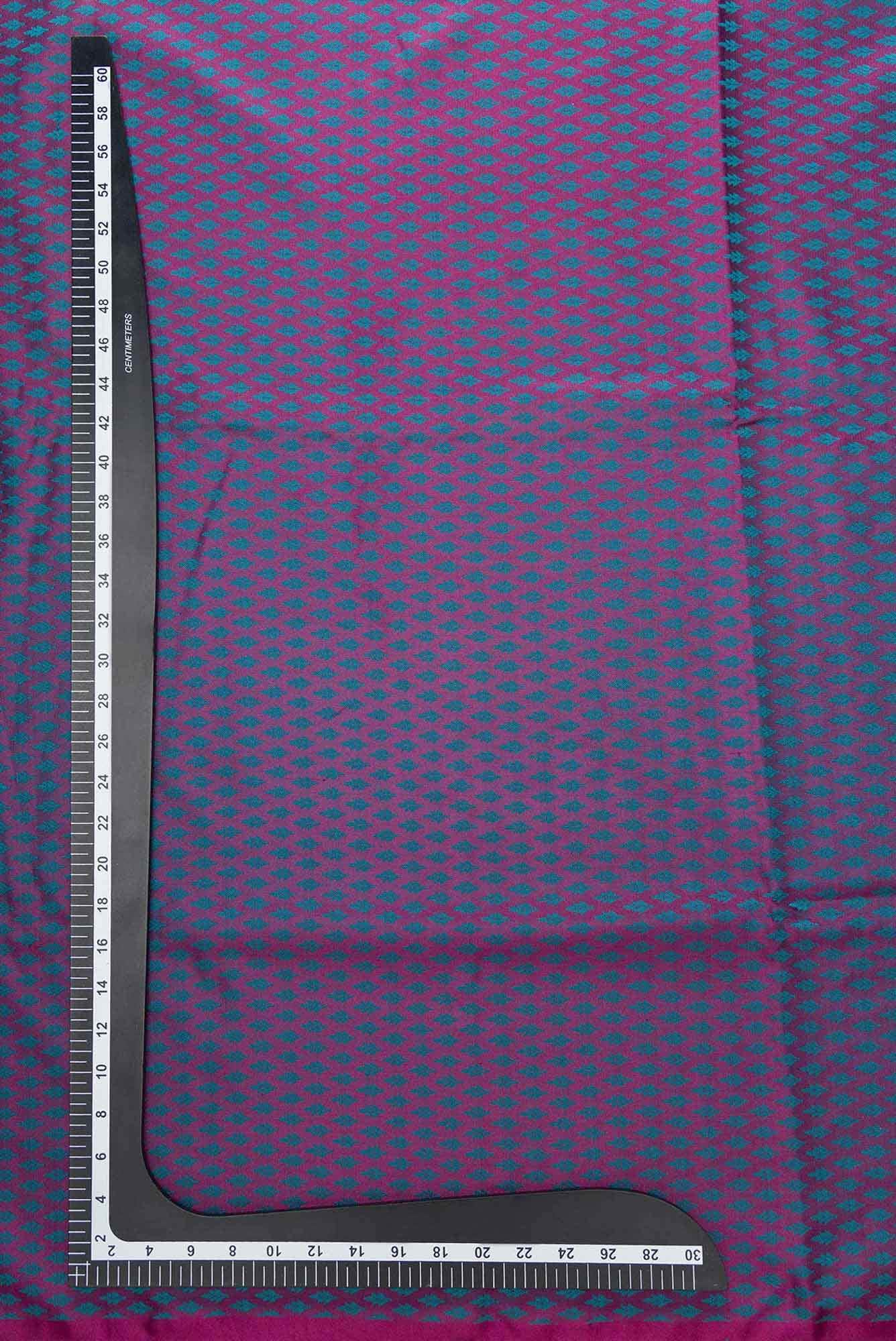 Purple Banarasi Silk Dress Material
