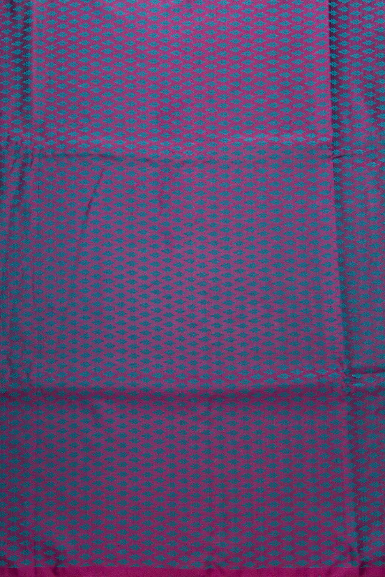 Purple Banarasi Silk Dress Material