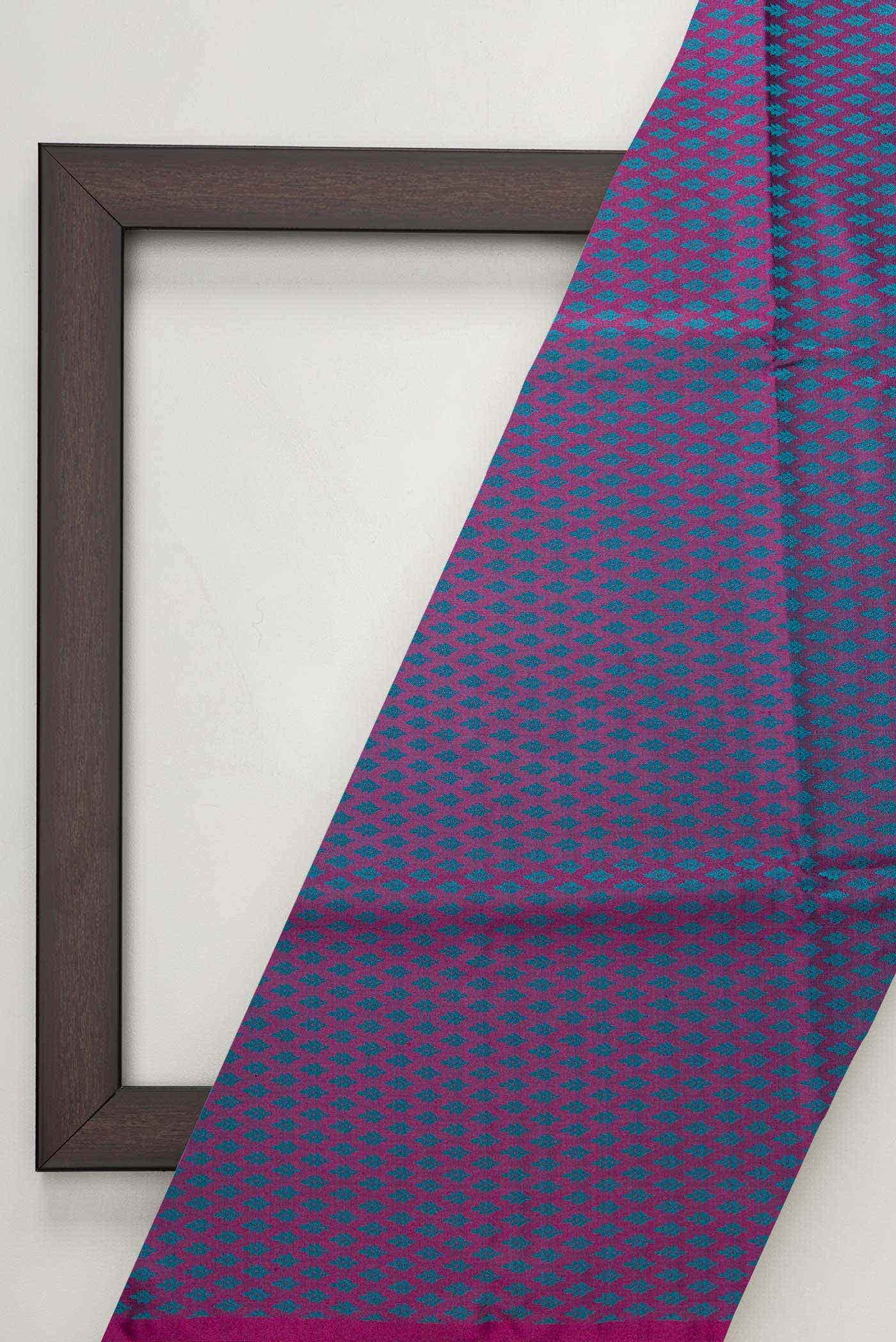 Purple Banarasi Silk Dress Material