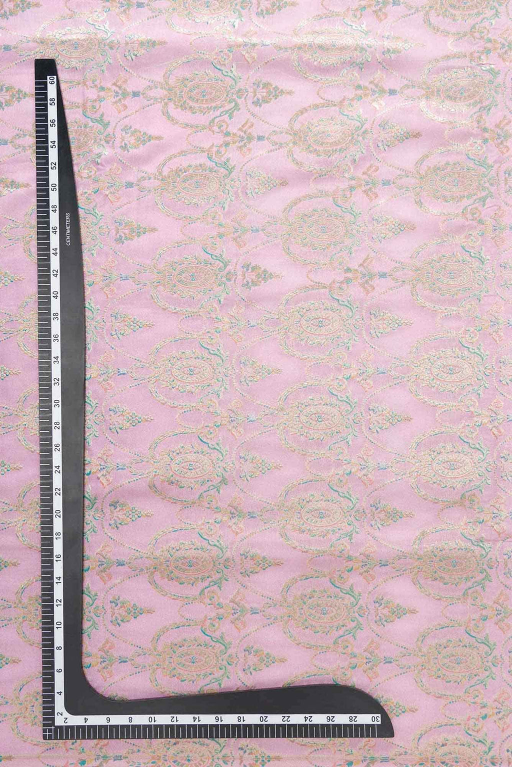 Lavender Banarasi Silk Dress Material