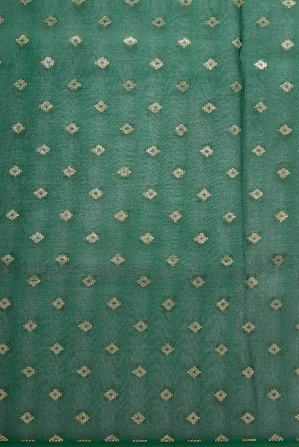 Bottle Green Organza Silk Dress Material