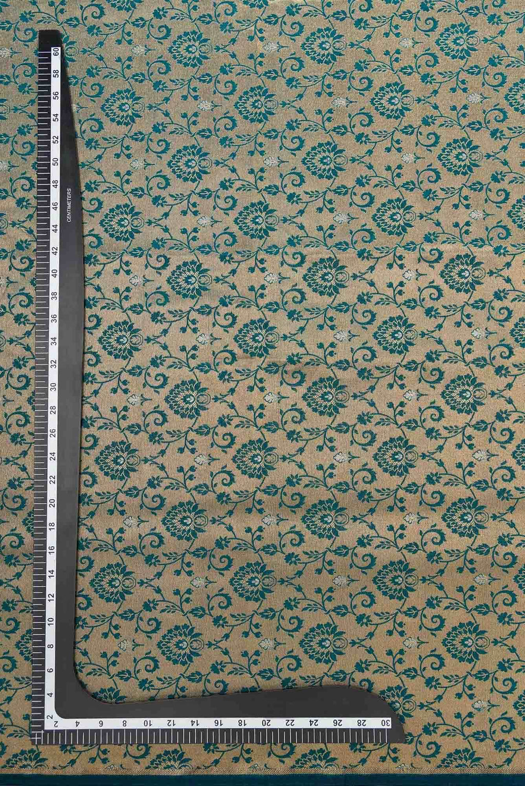 Green Banarasi Silk Dress Material