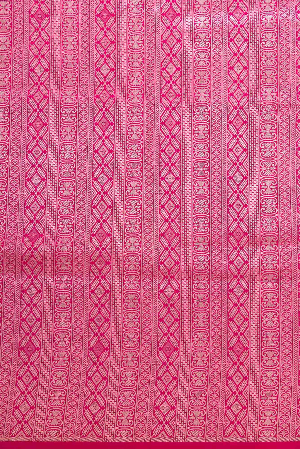 Dark Pink Banarasi Silk Dress Material